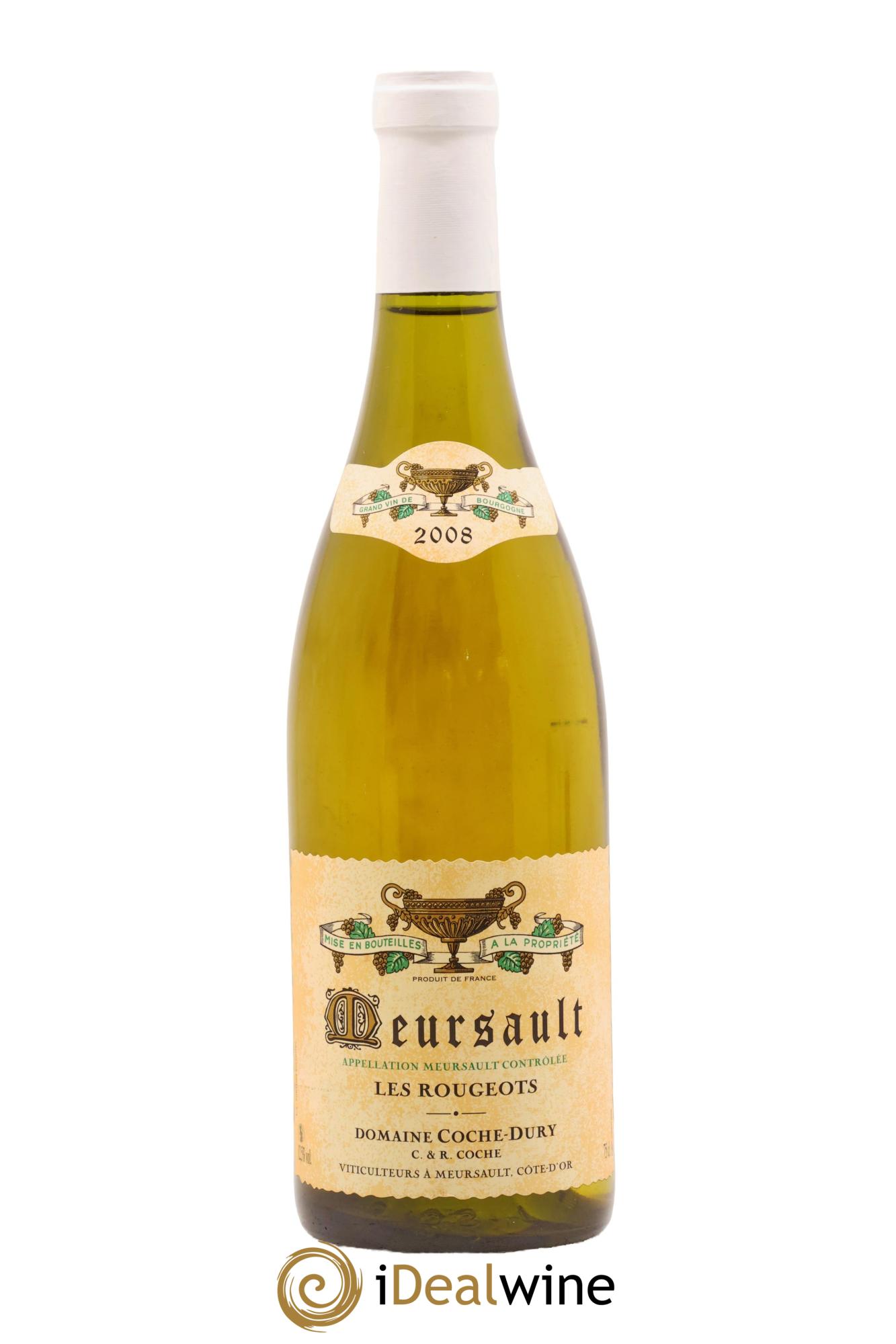 Meursault Les Rougeots Coche Dury (Domaine) 2008 - Lot de 1 bouteille - 0