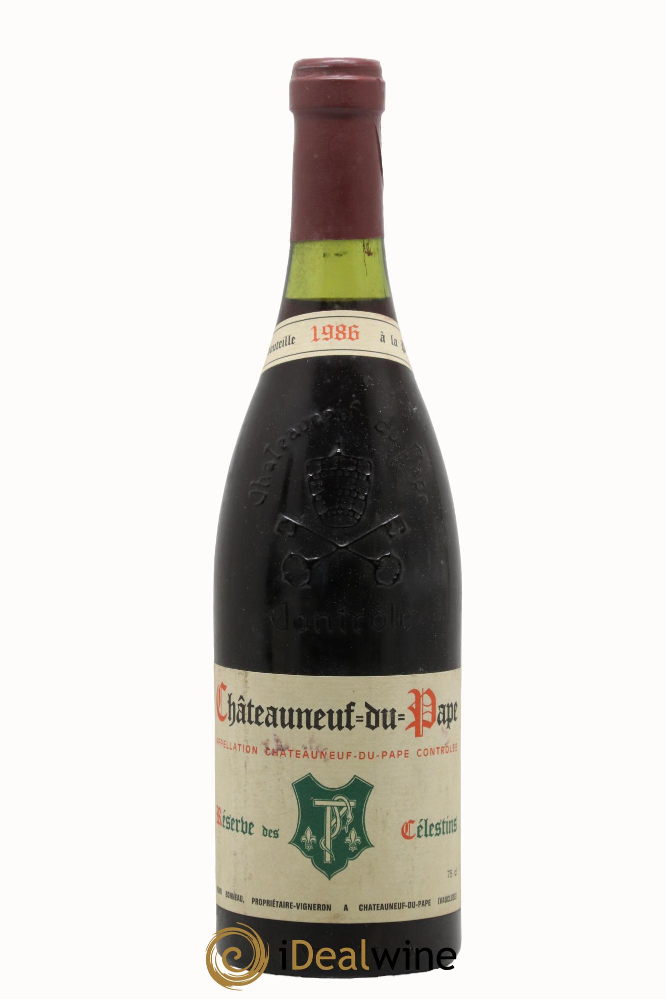 Châteauneuf-du-Pape Réserve des Célestins Henri Bonneau & Fils 1986 - Lot de 1 bouteille - 0