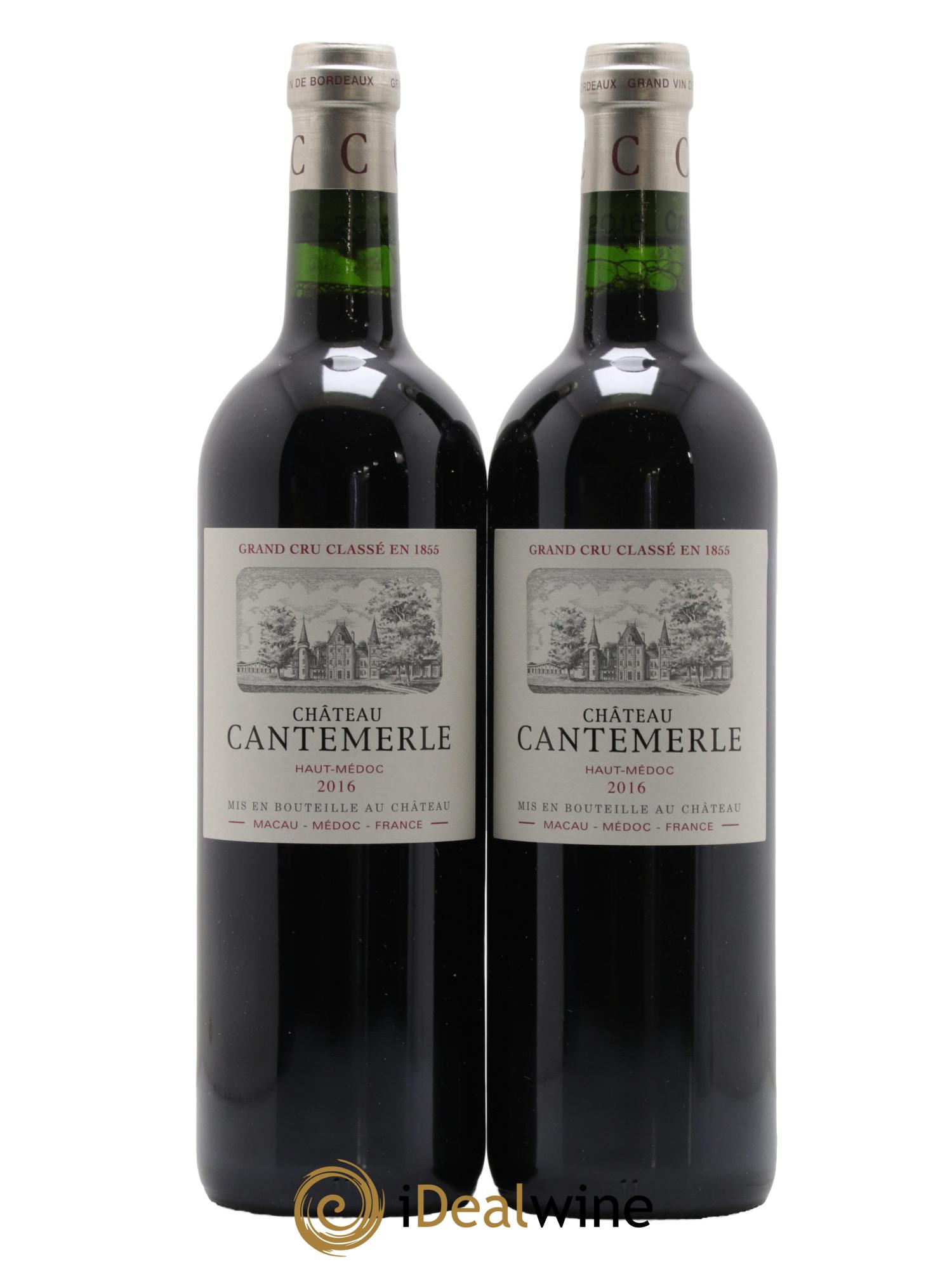 Château Cantemerle 5ème Grand Cru Classé 2016 - Lot de 2 bouteilles - 0