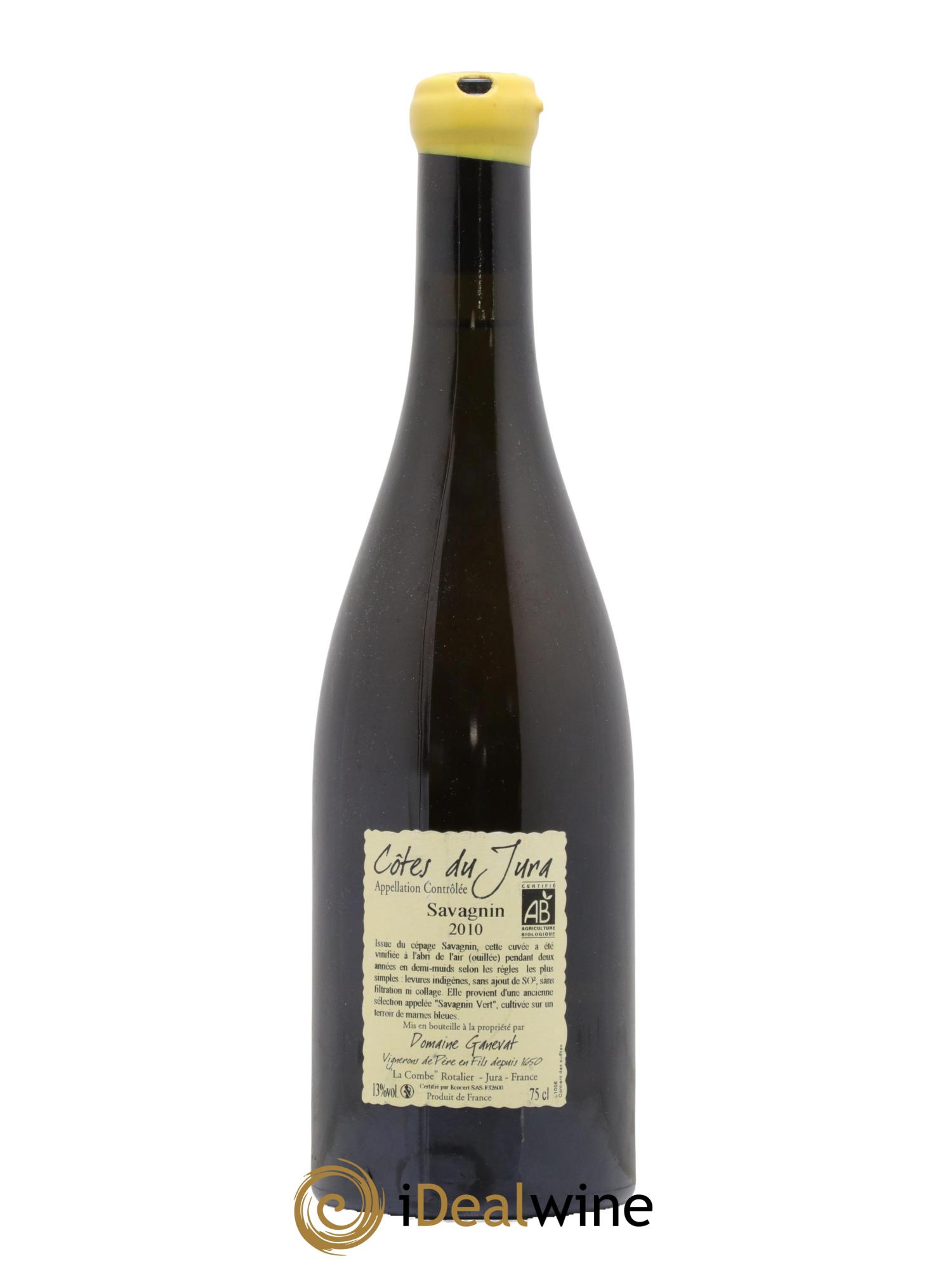Côtes du Jura Les Chalasses Marnes Bleues Jean-François Ganevat (Domaine) 2010 - Lot de 1 bouteille - 1