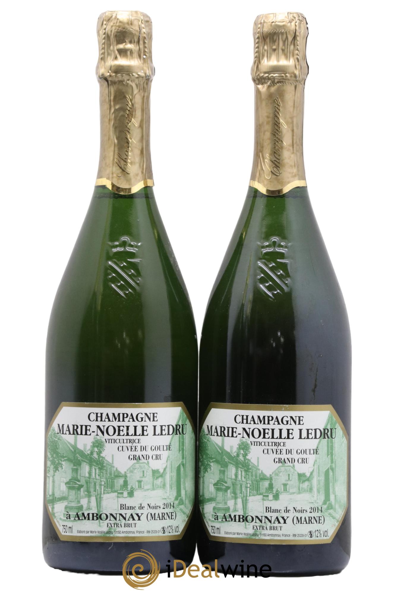 Cuvée du Goulté Blanc de Noirs Marie-Noëlle Ledru 2014 - Lot of 2 bottles - 0