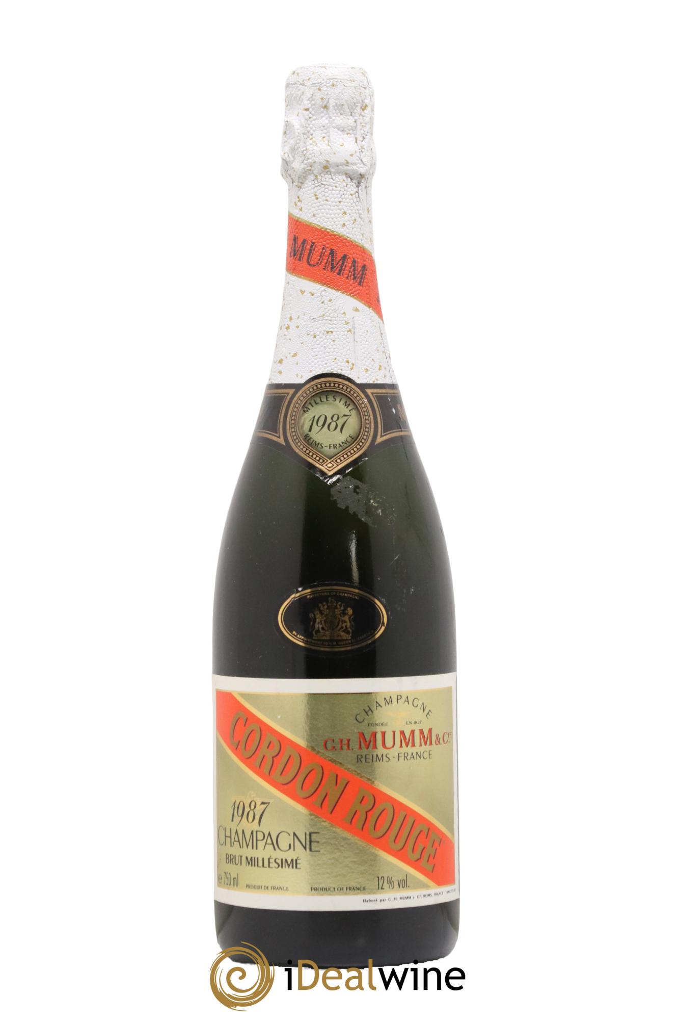 Cordon Rouge Mumm 1987 - Lot of 1 bottle - 0