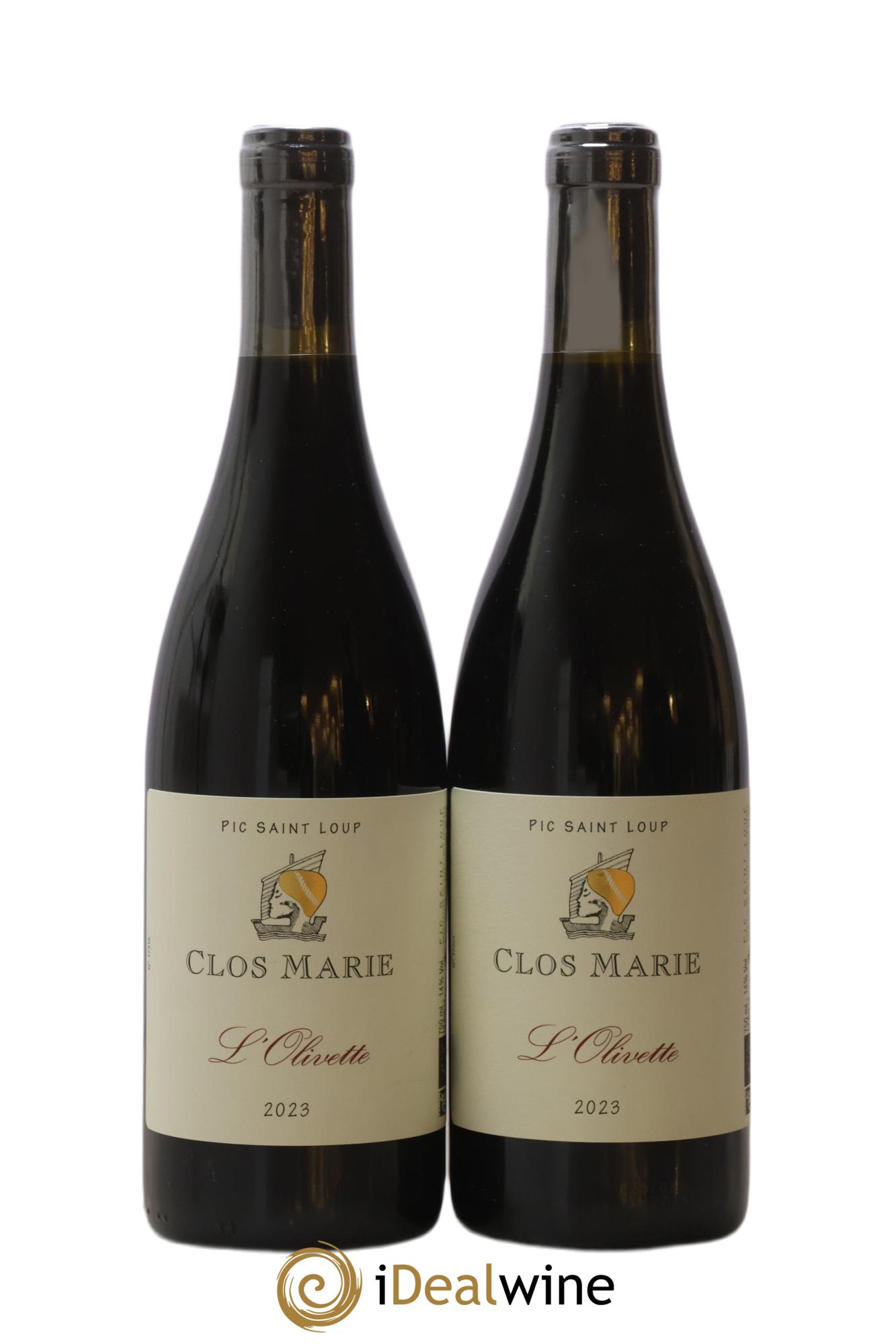 Pic Saint-Loup Clos Marie Olivette Christophe Peyrus et Françoise Julien 2023 - Lot de 2 bouteilles - 0