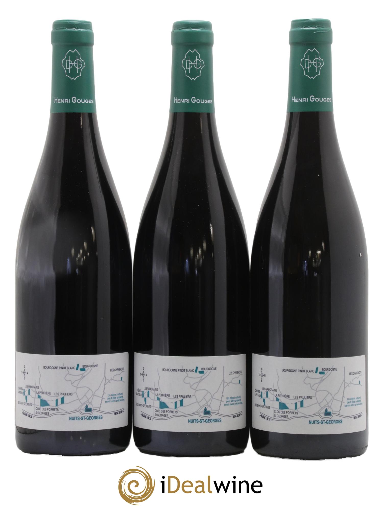 Nuits-Saint-Georges 1er Cru Les Saints Georges Henri Gouges 2017 - Lotto di 3 bottiglie - 1