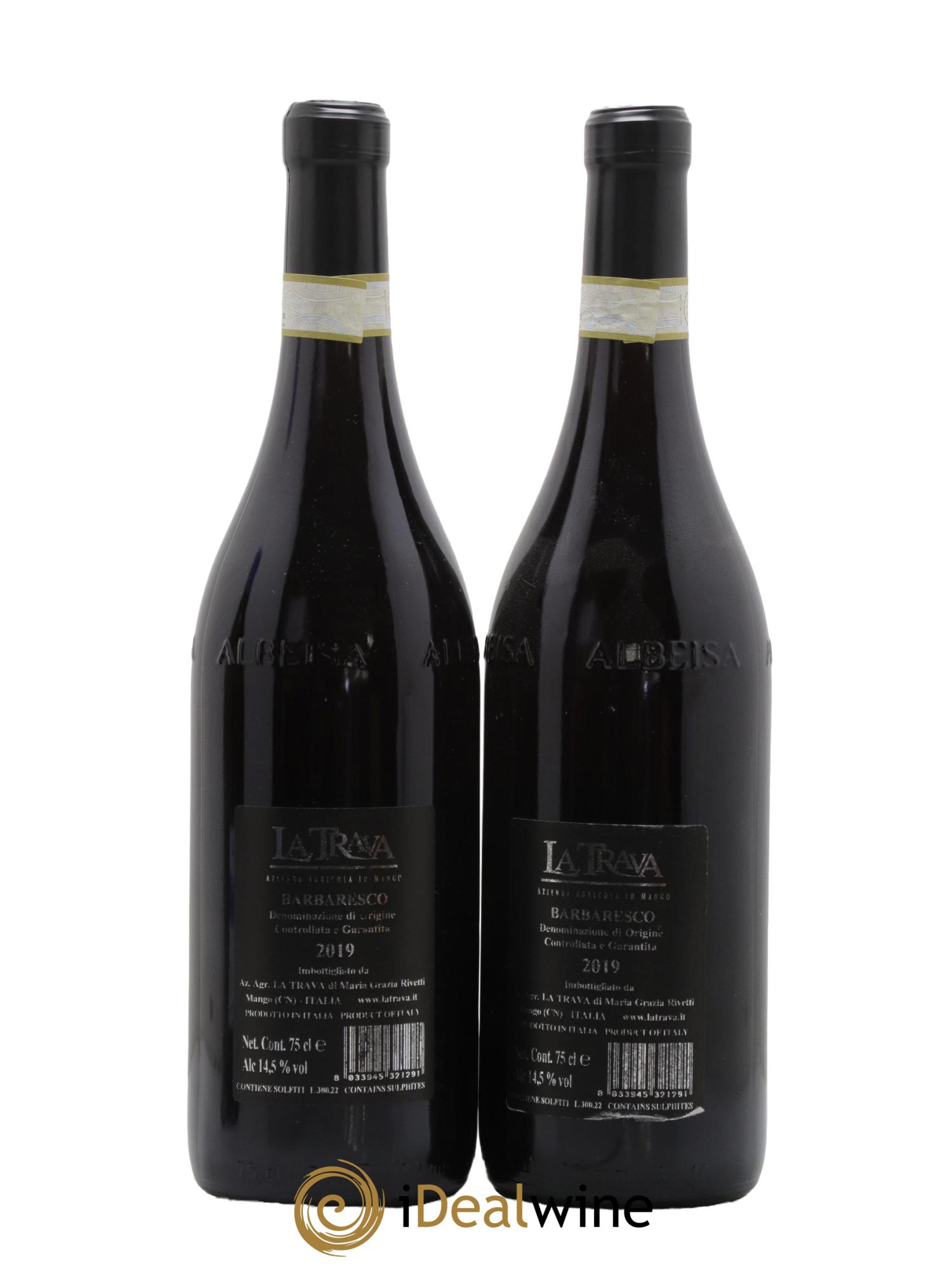 Barbaresco DOCG La Trava 2019 - Lot de 2 bouteilles - 1