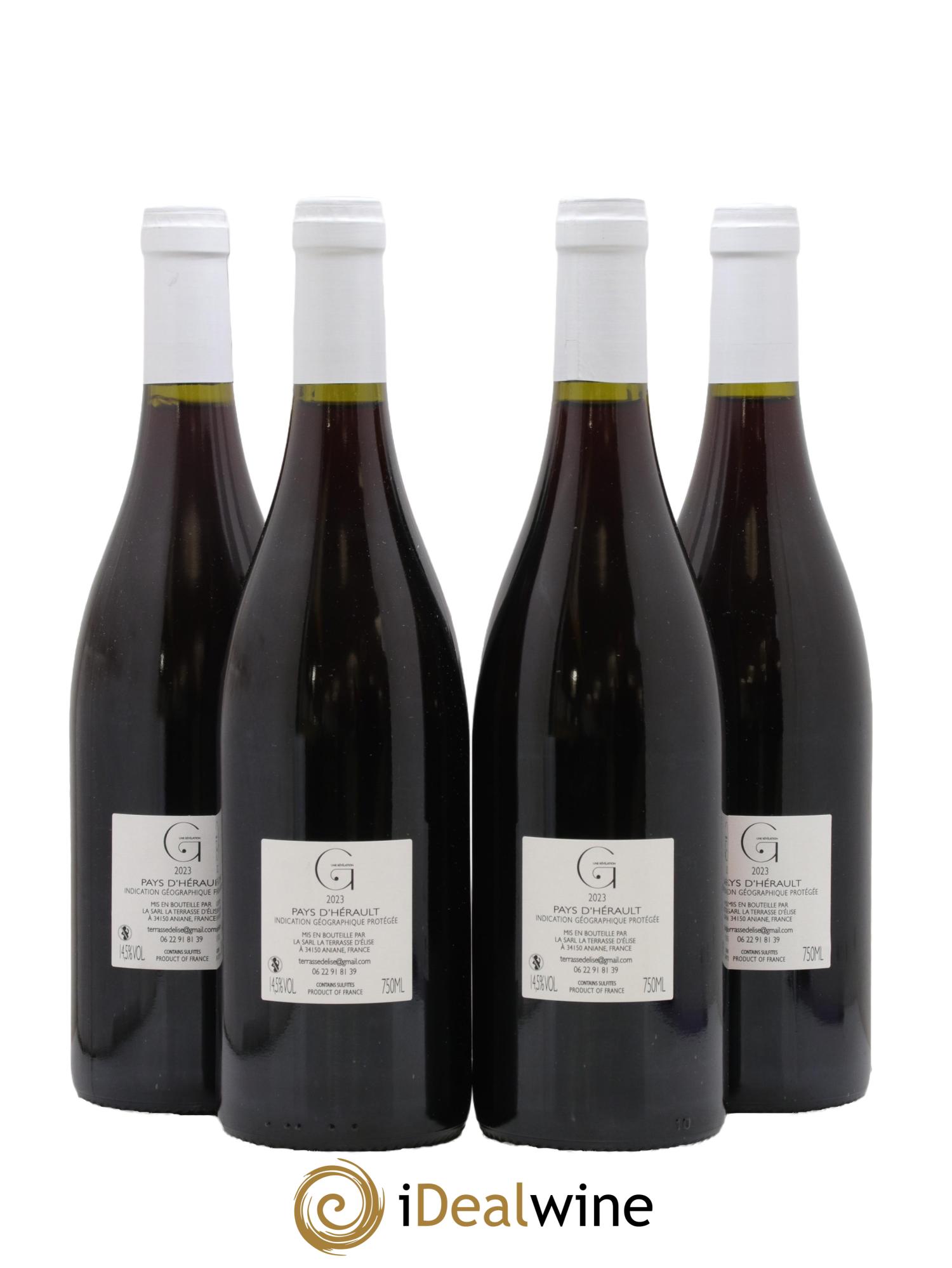 Pays d'Hérault G Une Revelation Domaine Terrasse d'Elise 2023 - Lot de 4 bouteilles - 1