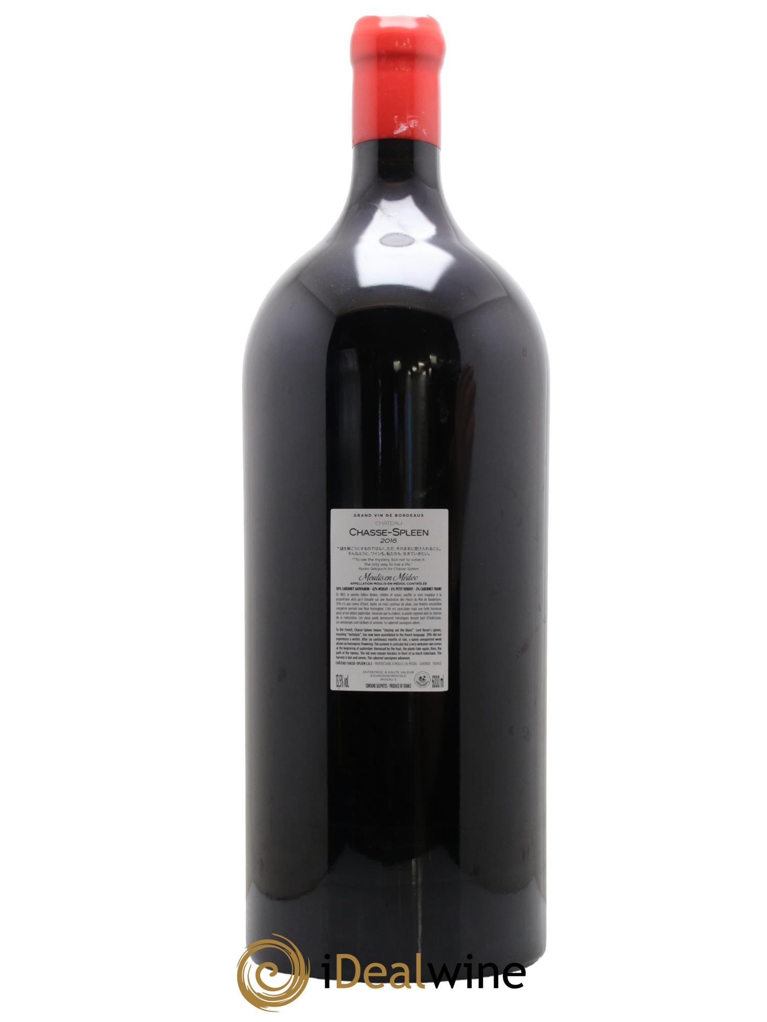 Château Chasse Spleen 2016 - Lot of 1 imperiale - 1