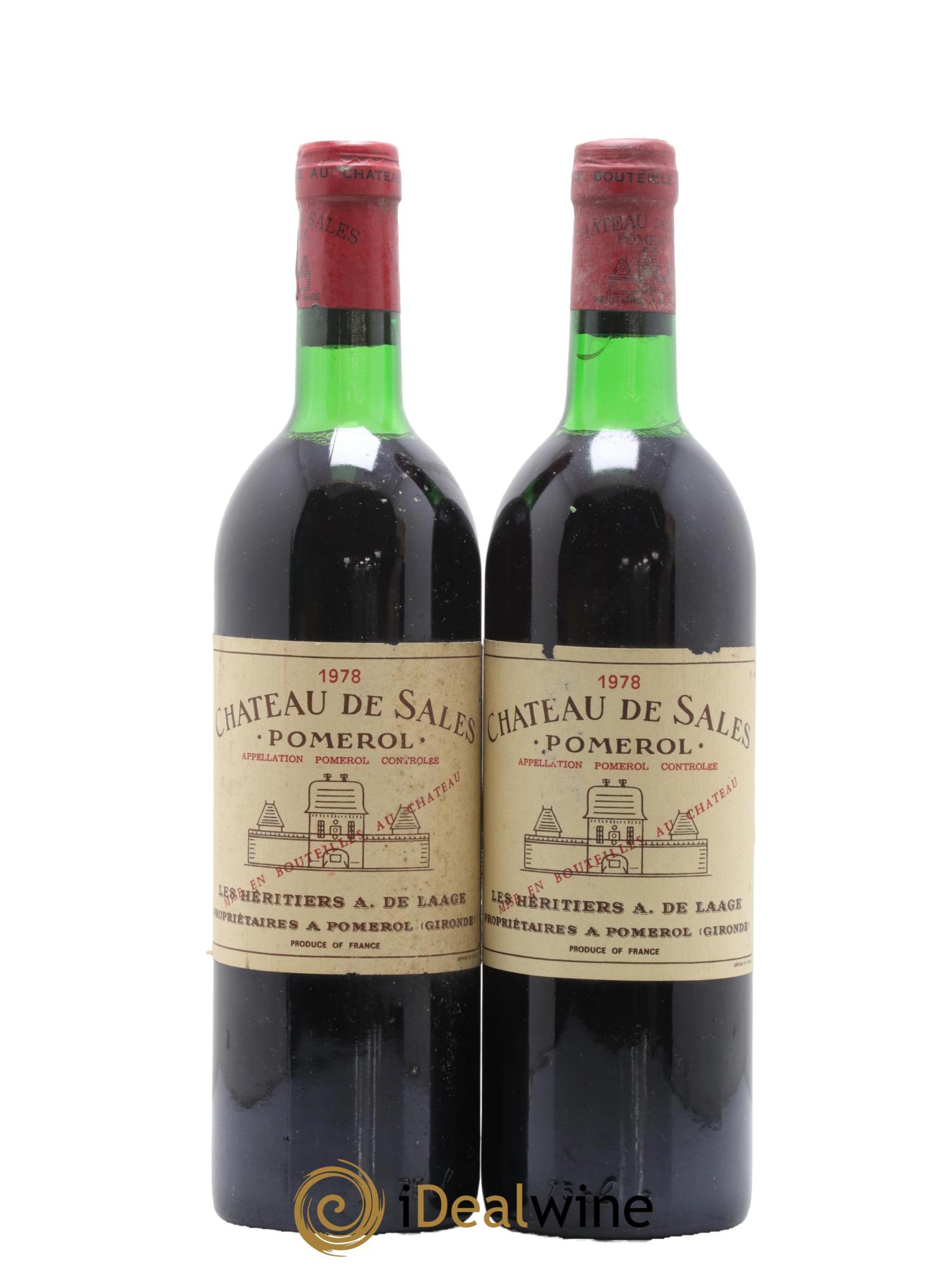 Château de Sales 1978 - Posten von 2 Flaschen - 0