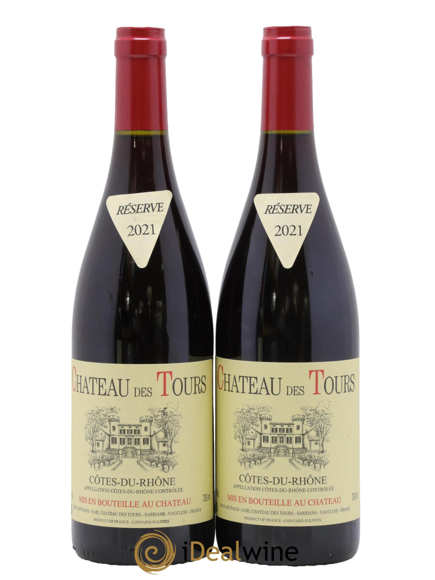 Côtes-du-Rhône Château des Tours Emmanuel Reynaud 2021 - Lot of 2 bottles - 0