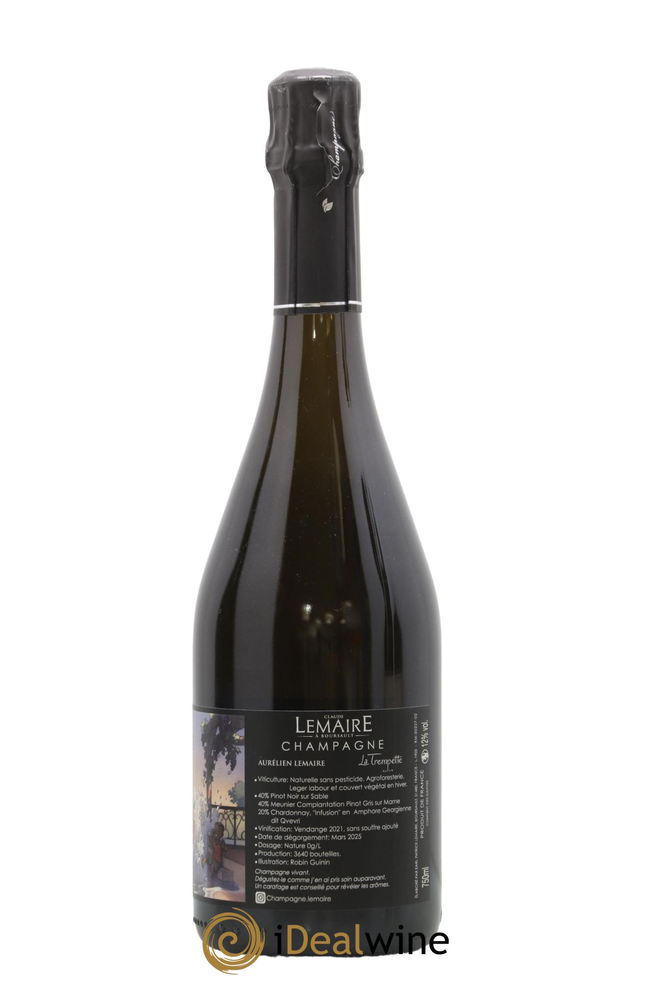 La Trempette Aurélien Lemaire 2021 - Lot de 1 bouteille - 1