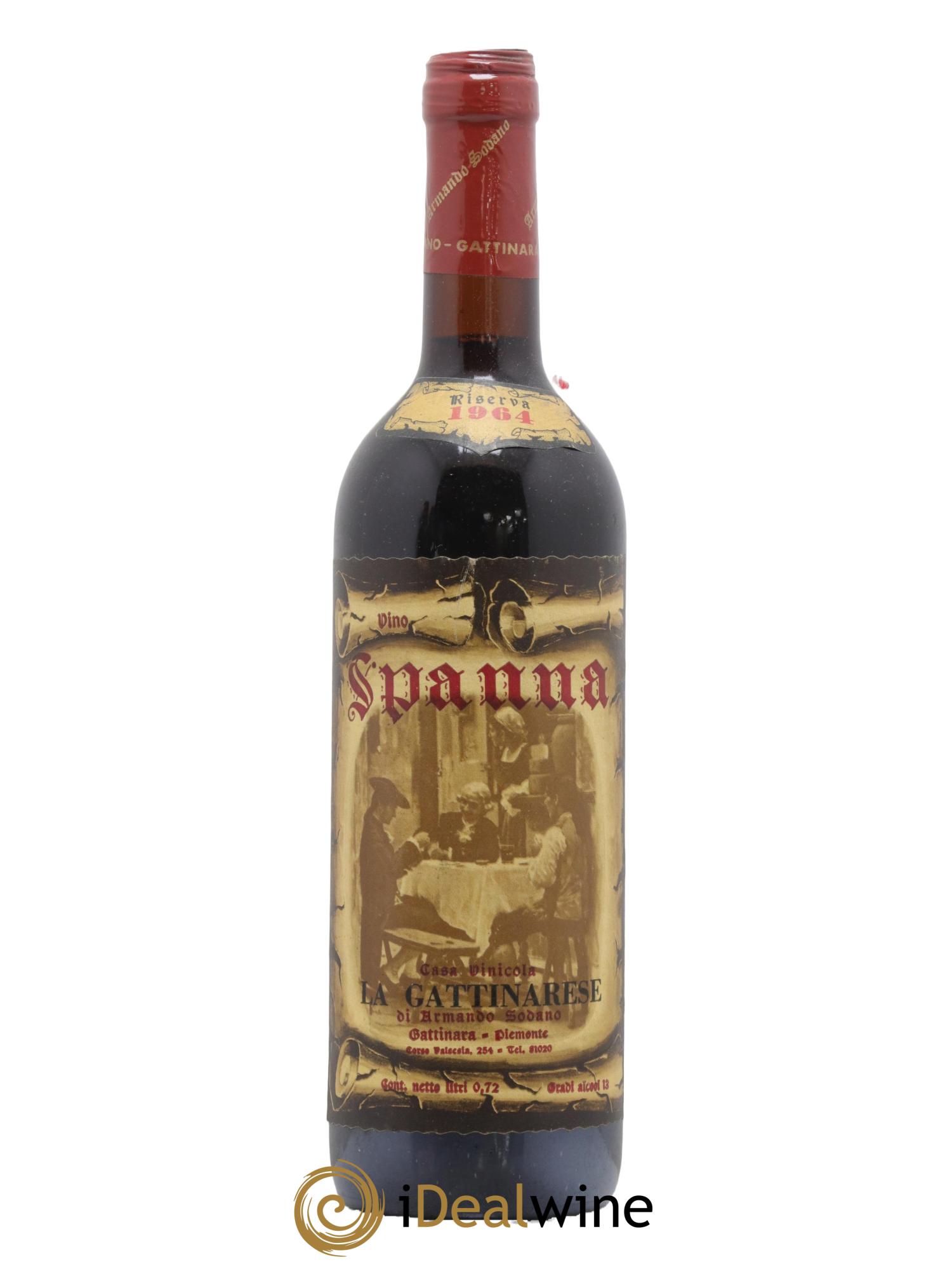 Nebbiolo Spanna Riserva La Gattinarese 1964 - Lot de 1 bouteille - 0