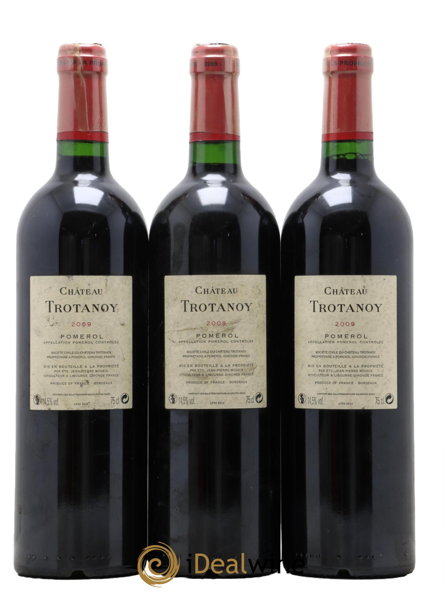 Château Trotanoy 2009 - Lot of 3 bottles - 1