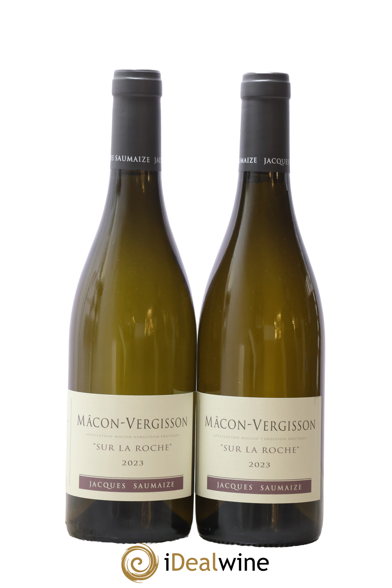 Mâcon-Vergisson Sur la Roche Jacques et Nathalie Saumaize 2023 - Lot of 2 bottles - 0