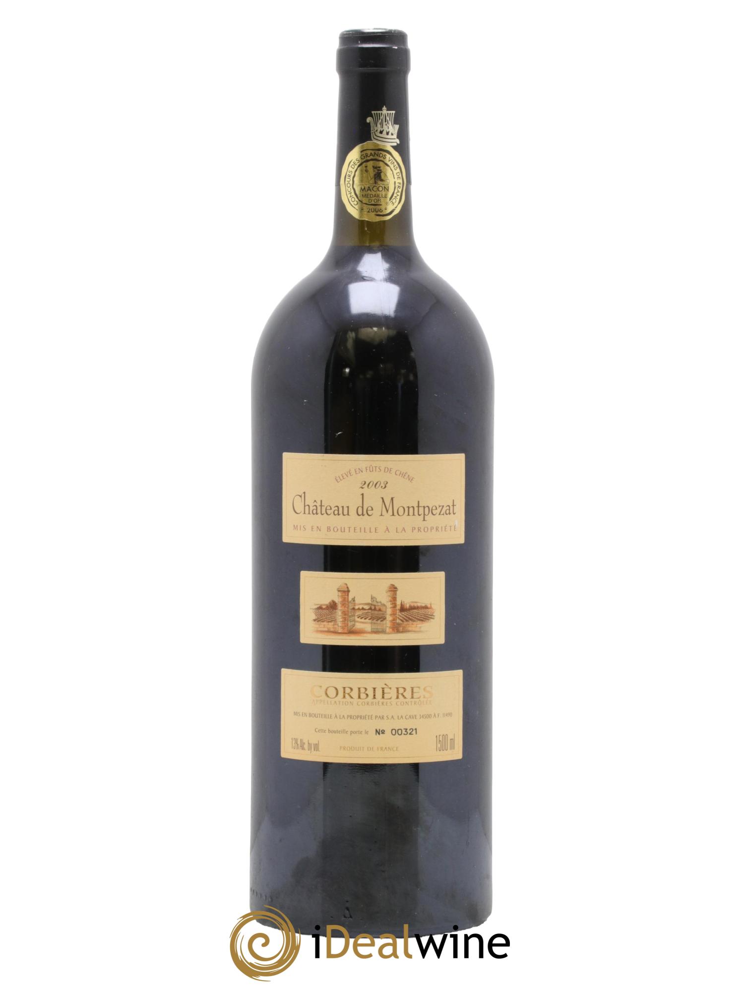Corbières Château De Montpezat 2003 - Lot of 1 magnum - 0