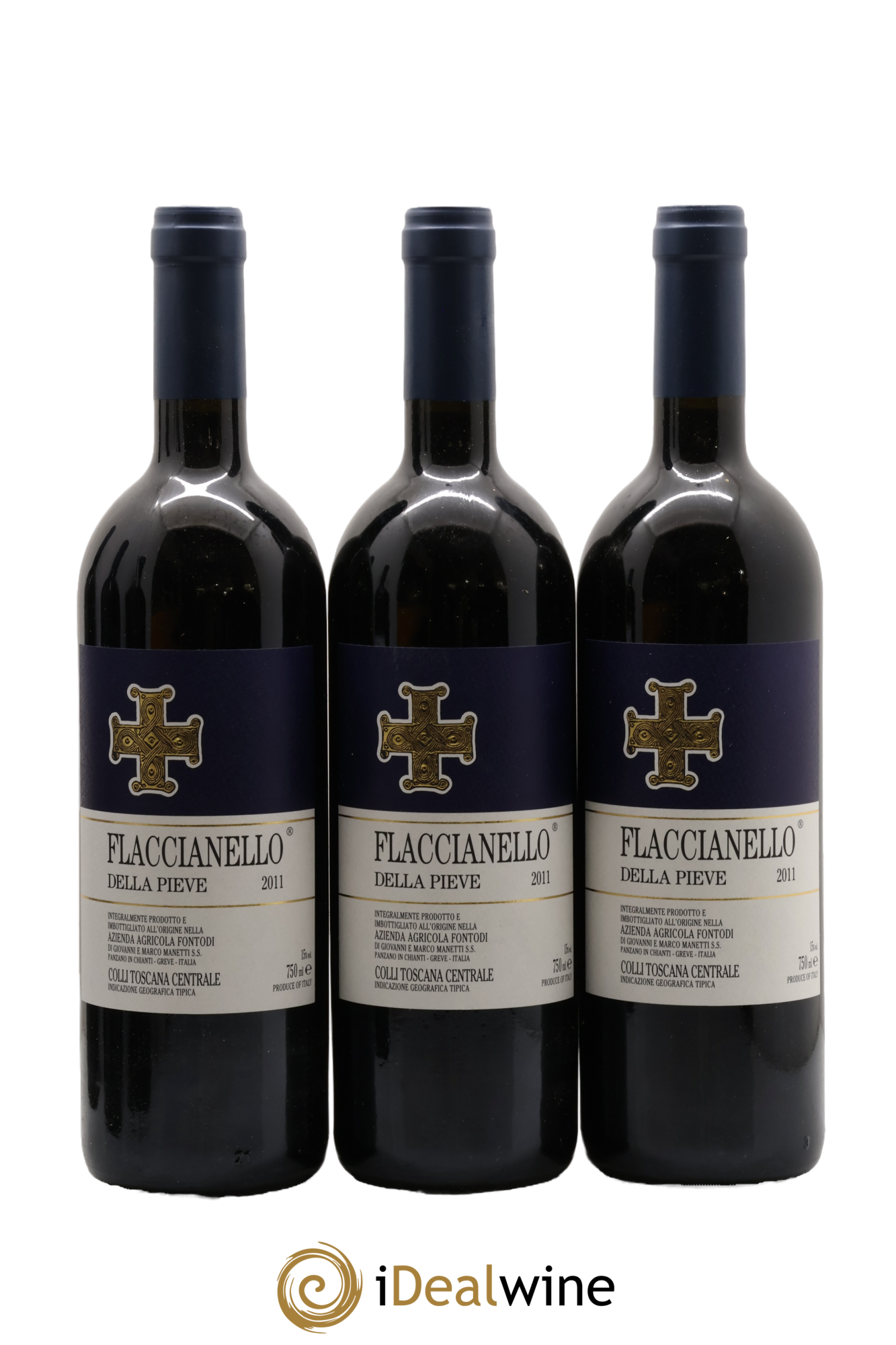 Toscana IGT Flaccianello della Pieve Azienda Agricola Fontodi 2011 - Lot de 6 bouteilles - 1