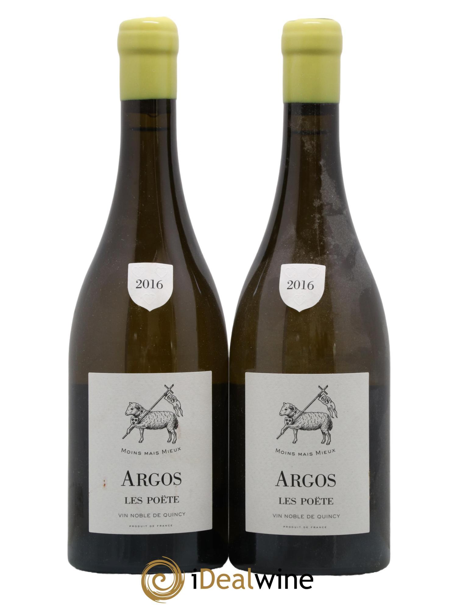 Vin de France (anciennement Quincy) Argos Les Poëte 2016 - Lot de 2 bouteilles - 0