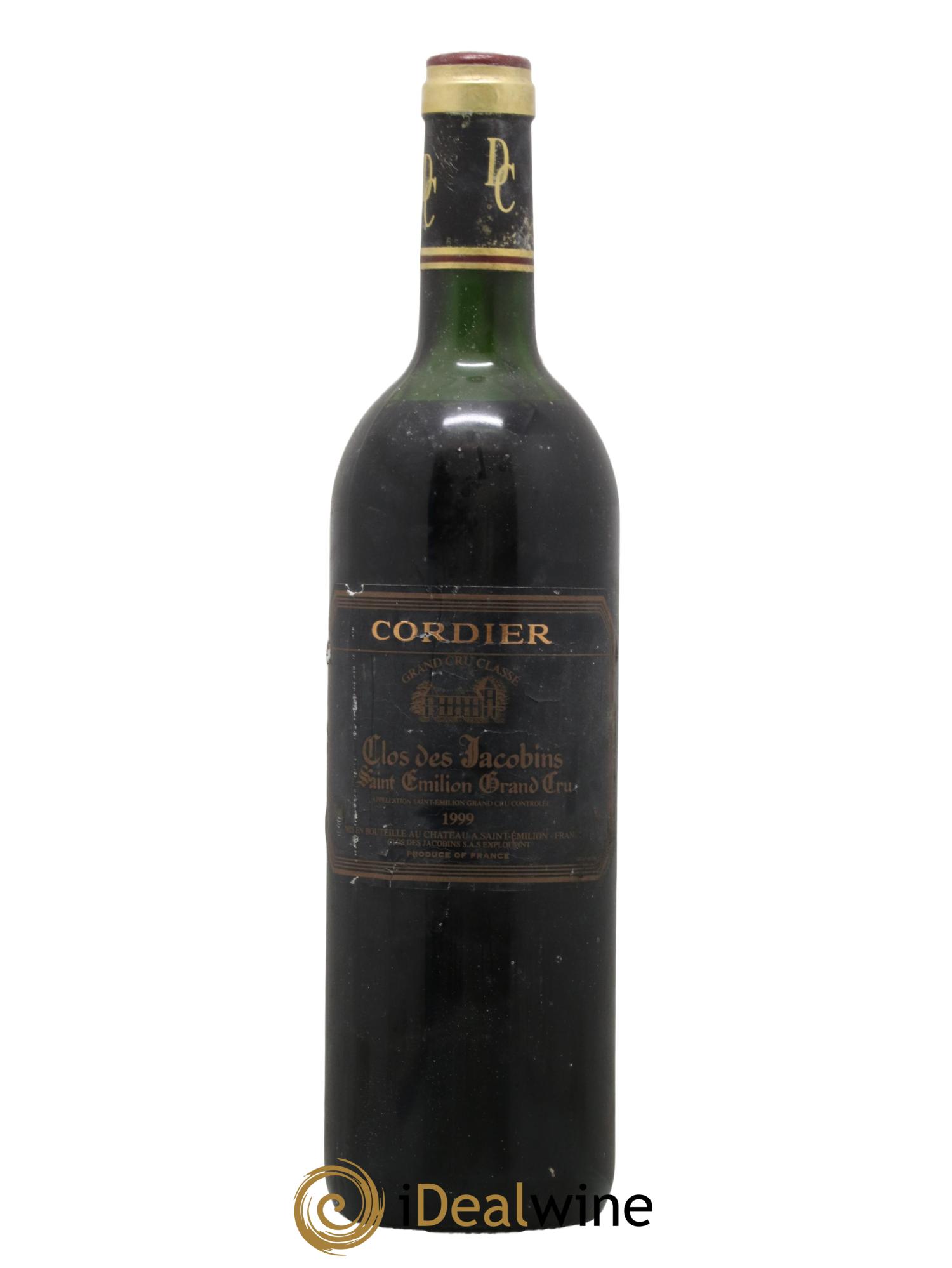 Château Clos des Jacobins Grand Cru Classé 1999 - Lot de 1 bouteille - 0