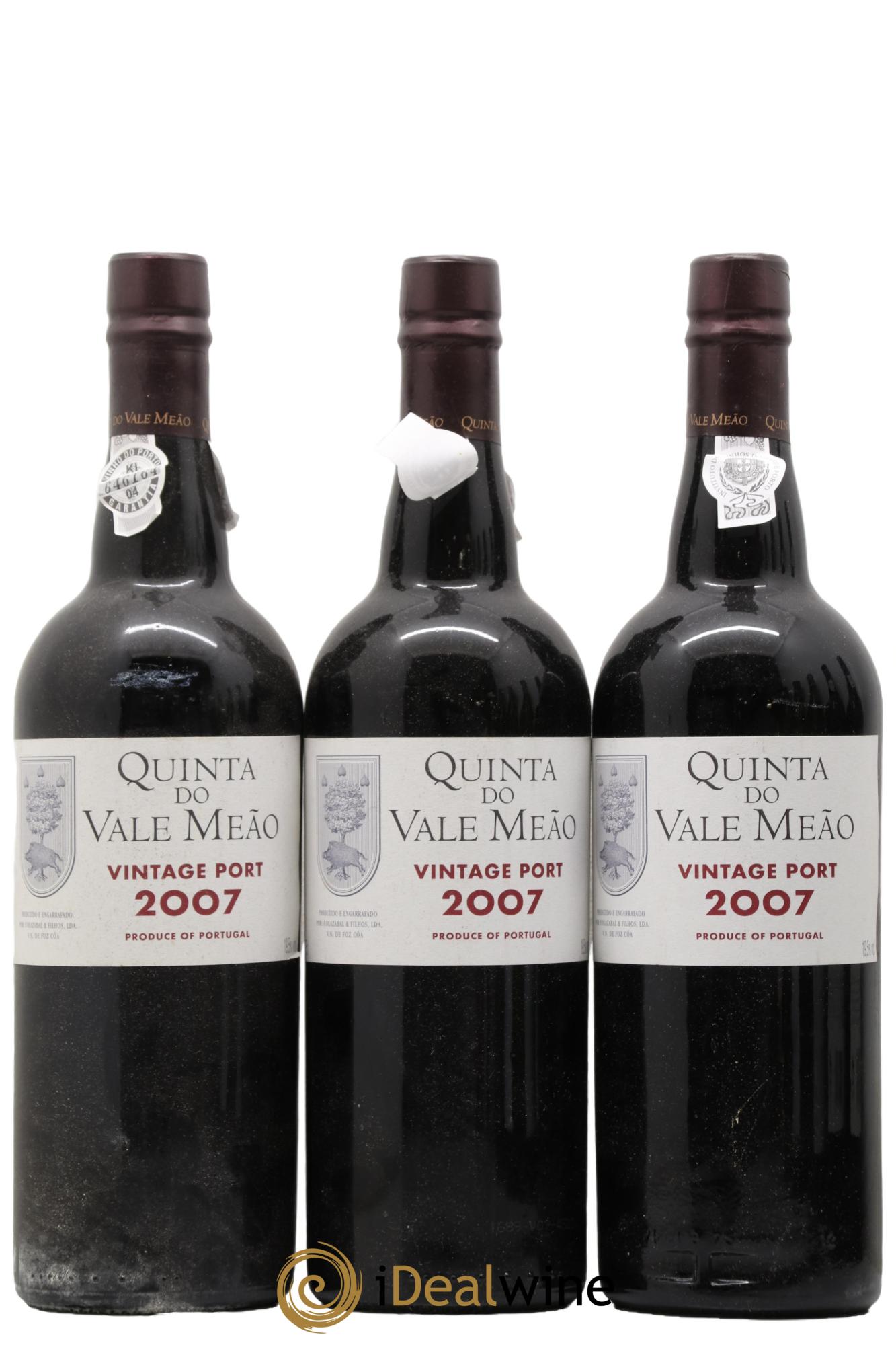 Porto Vintage Quinta Do Vale Meoa 2007 - Lot de 3 bouteilles - 0