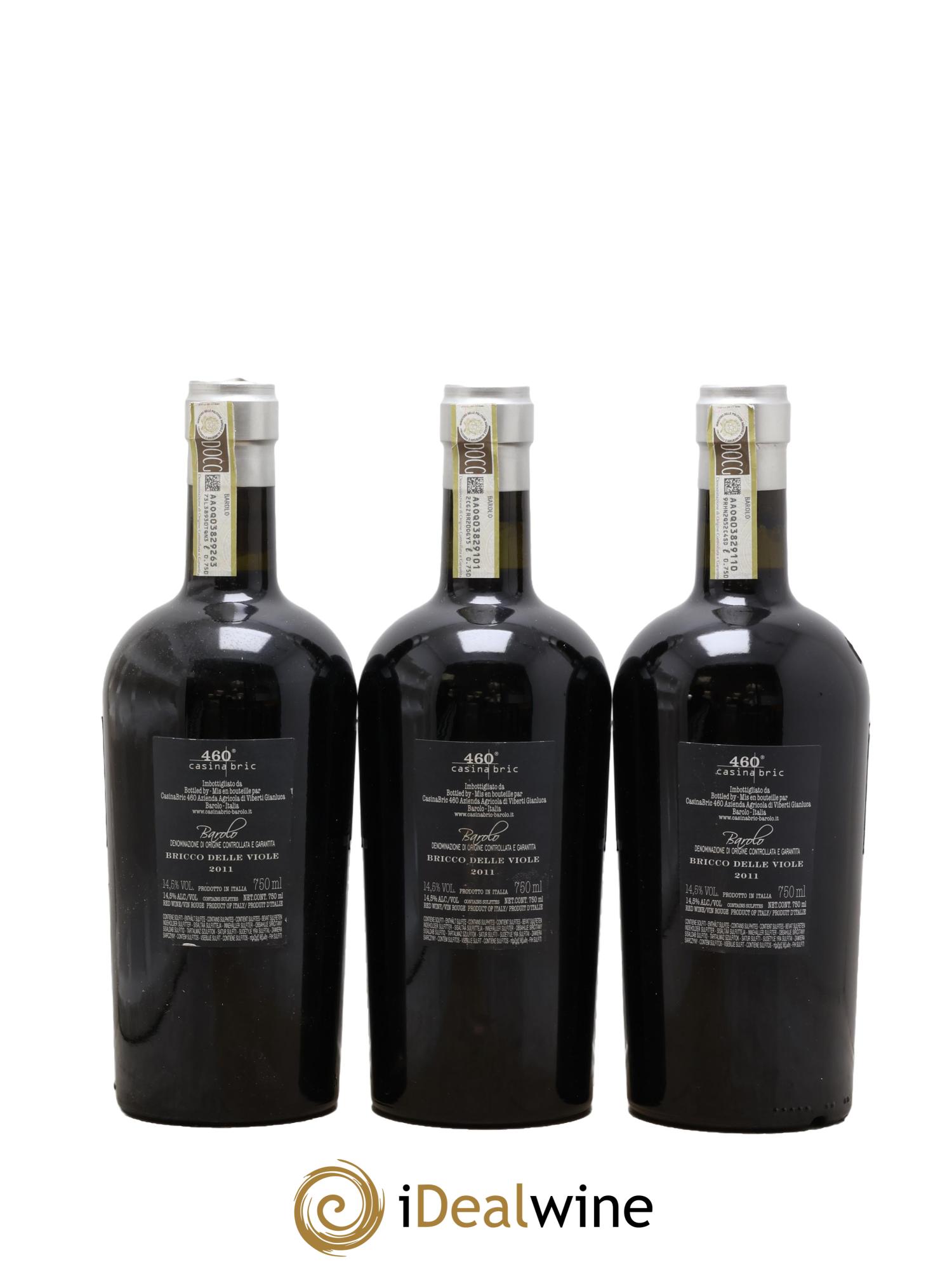 Barolo DOCG Bricco Delle Viole 460 Casina 2011 - Lotto di 3 bottiglie - 1