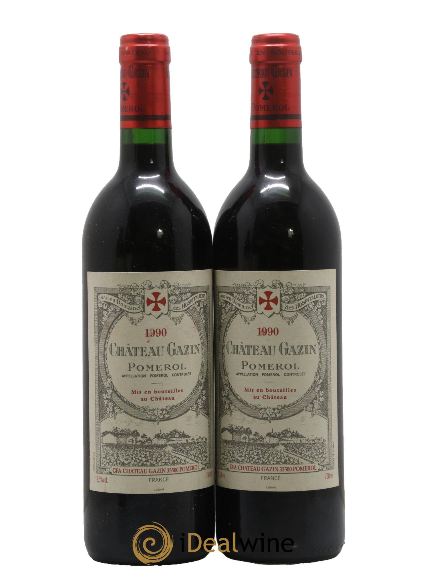 Château Gazin 1990 - Posten von 2 Flaschen - 0