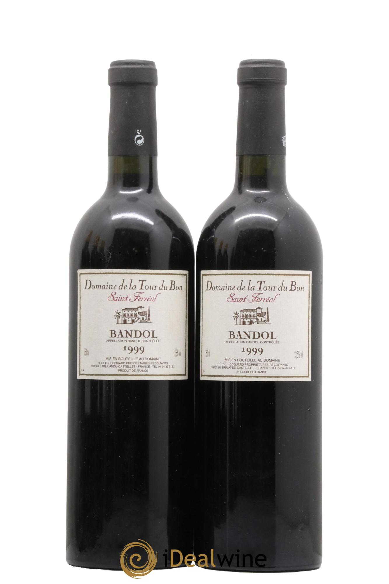 Bandol La Tour du Bon Saint Ferréol Agnès Henry 1999 - Lot de 2 bouteilles - 0