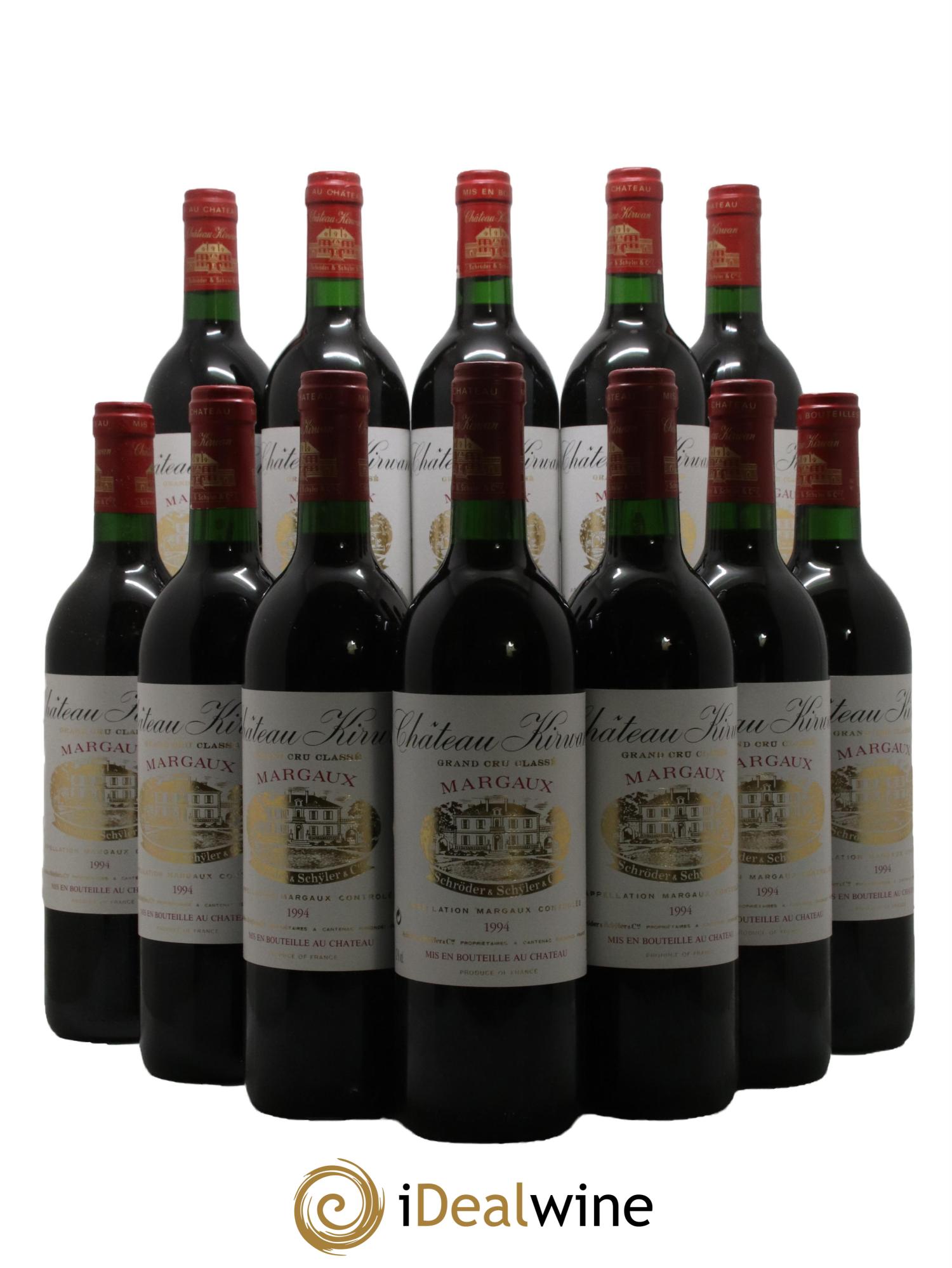 Château Kirwan 3ème Grand Cru Classé 1994 - Lot de 12 bouteilles - 0