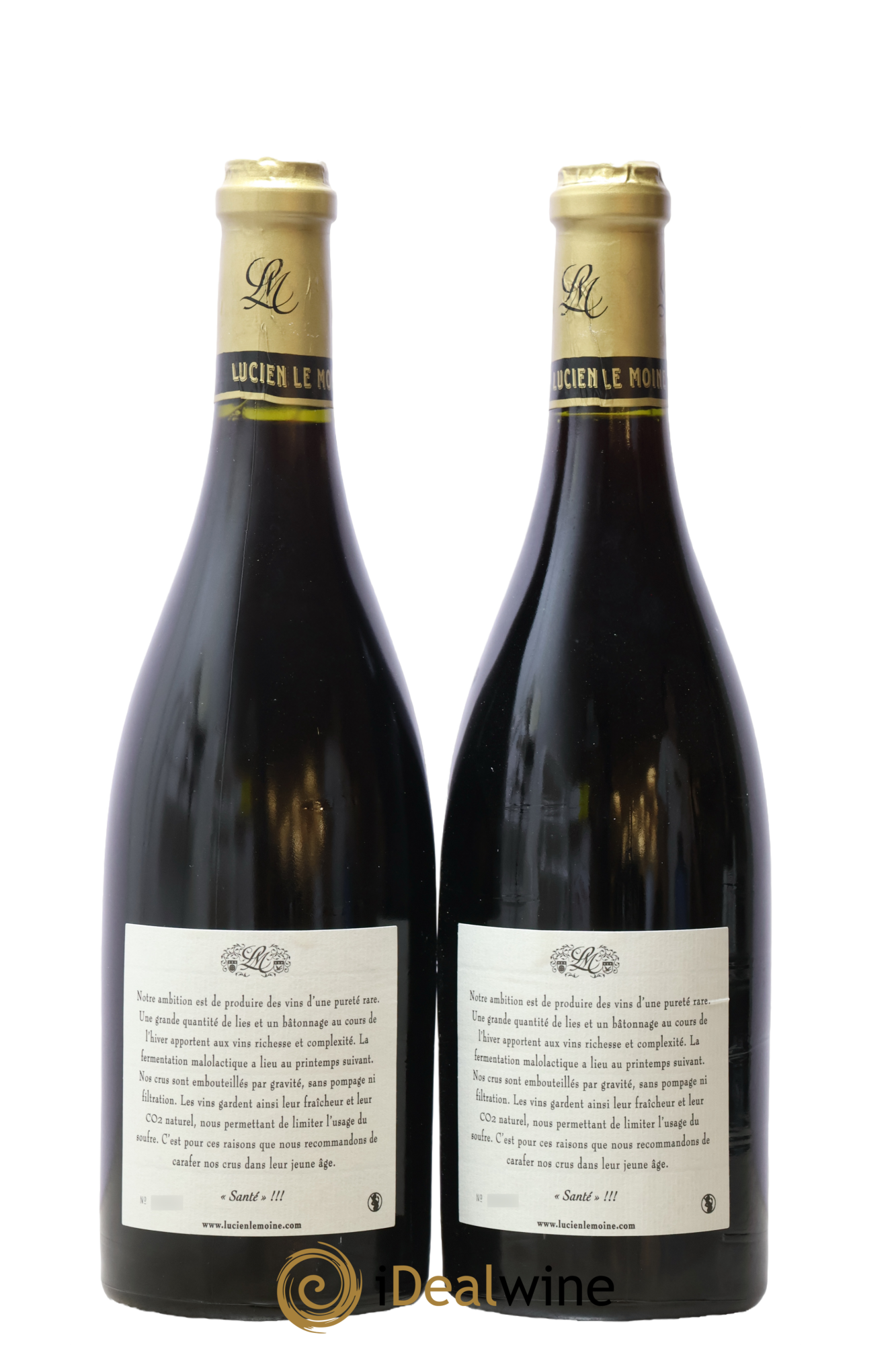 Clos de Vougeot Grand Cru Lucien Le Moine 2007 - Lot de 2 bouteilles - 1