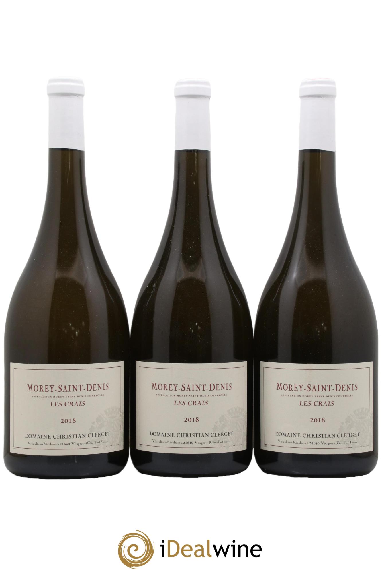 Morey Saint-Denis Les Crais Christian Clerget 2018 - Lot de 3 magnums - 0