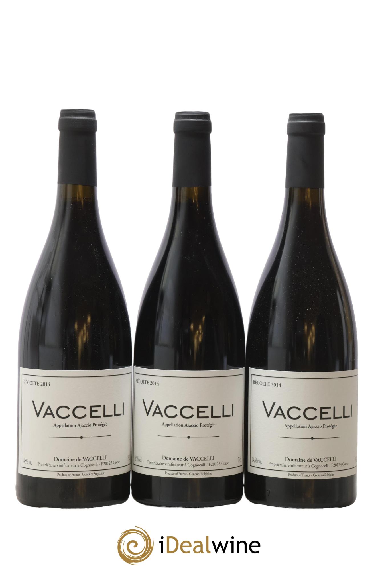 Ajaccio Vaccelli 2014 - Posten von 3 Flaschen - 0