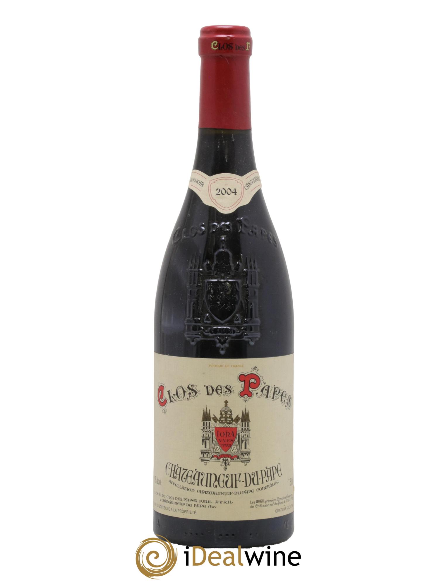 Châteauneuf-du-Pape Clos des Papes - Paul Avril 2004 - Lot de 1 bouteille - 0
