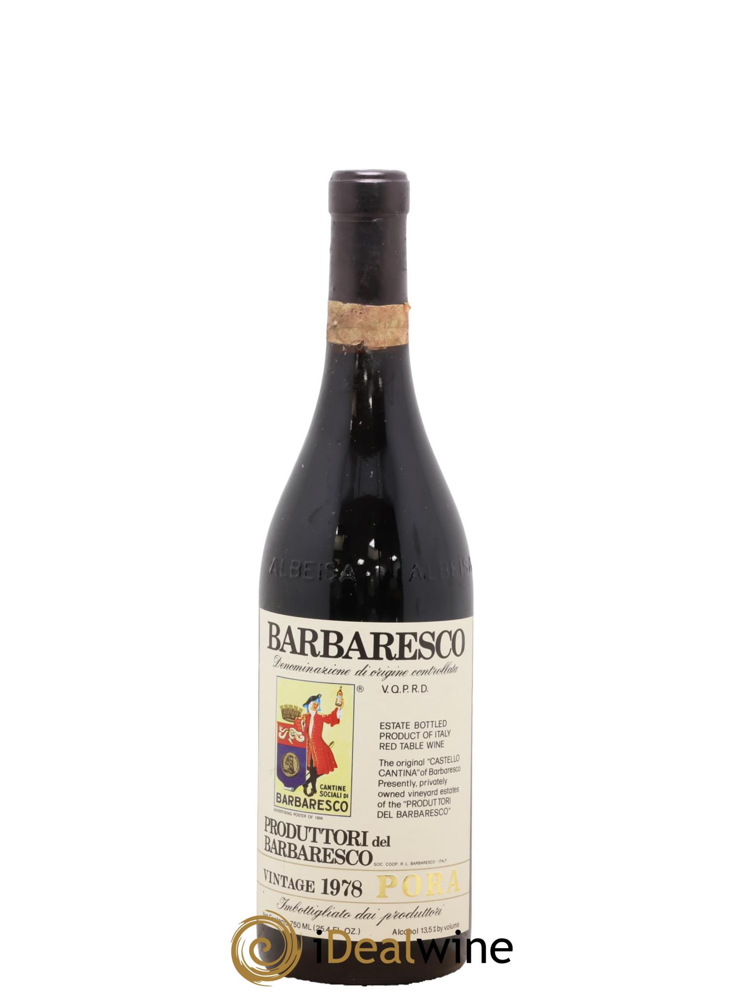 Barbaresco DOCG Riserva Pora Produttori del Barbaresco 1978 - Posten von 1 Flasche - 0