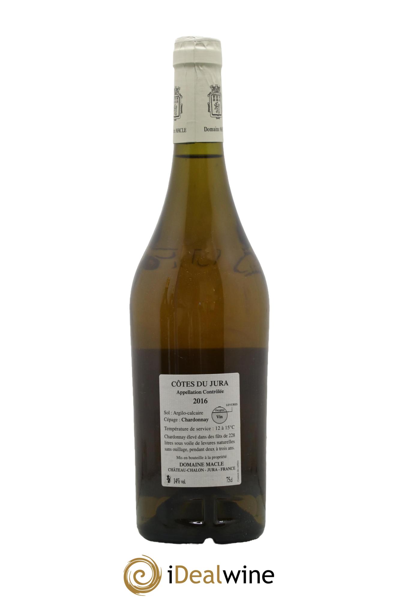 Côtes du Jura Chardonnay sous voile Maison Macle 2016 - Lot de 1 bouteille - 1