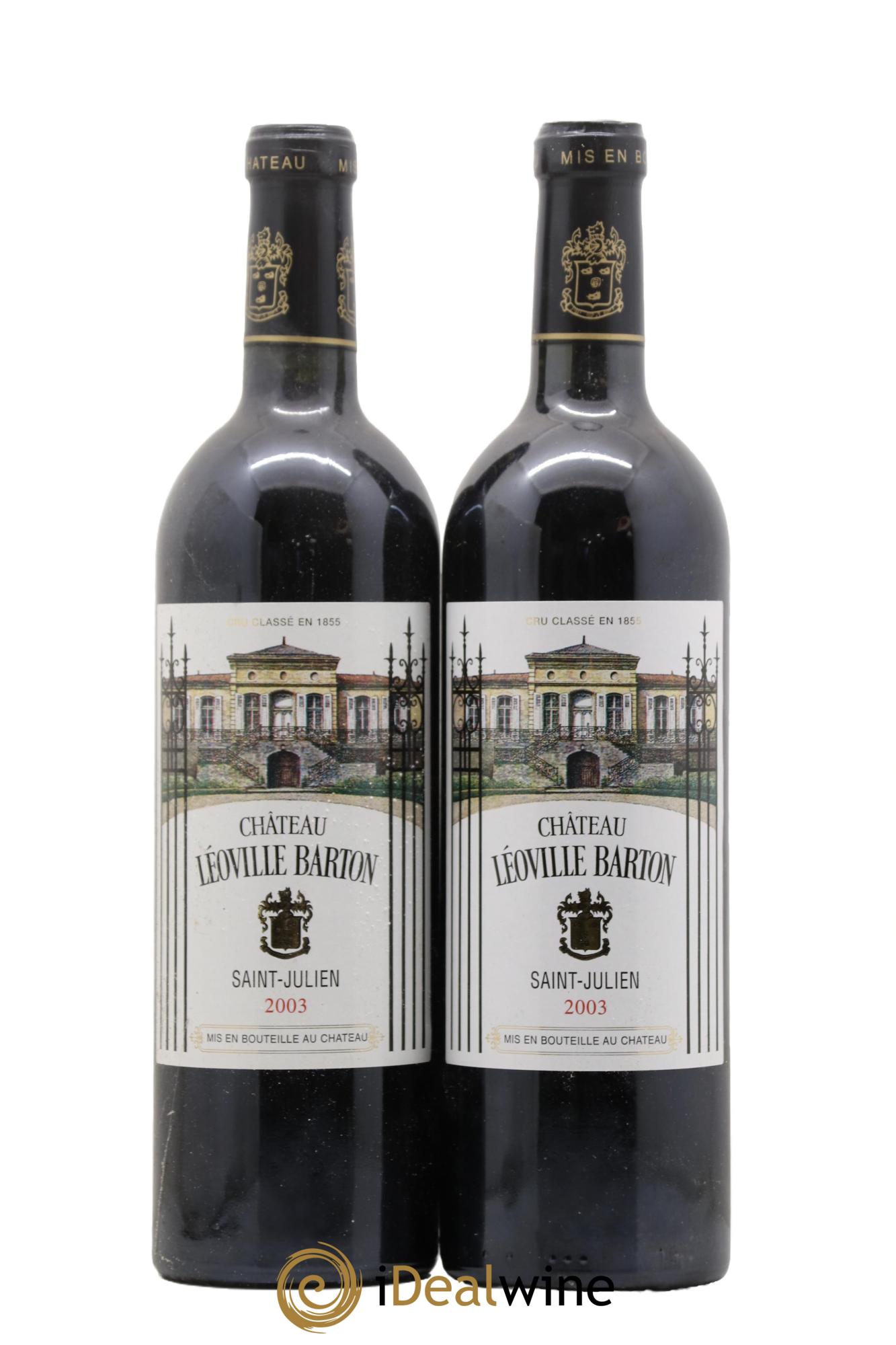 Château Léoville Barton 2ème Grand Cru Classé 2003 - Lot de 2 bouteilles - 0