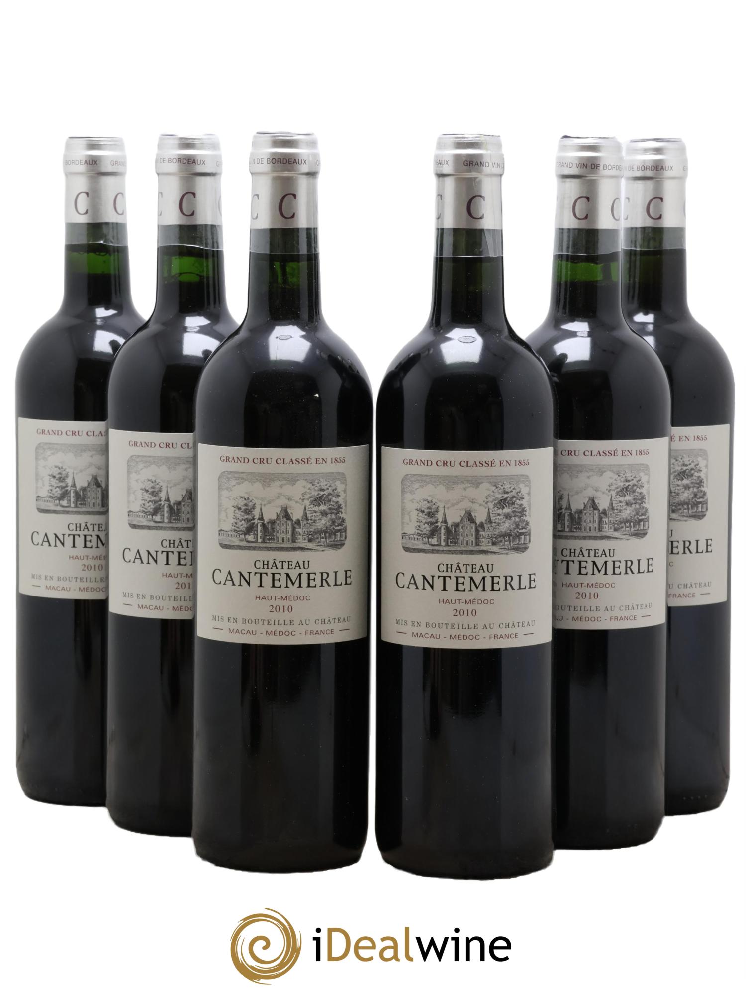 Château Cantemerle 5ème Grand Cru Classé 2010 - Lotto di 6 bottiglie - 0