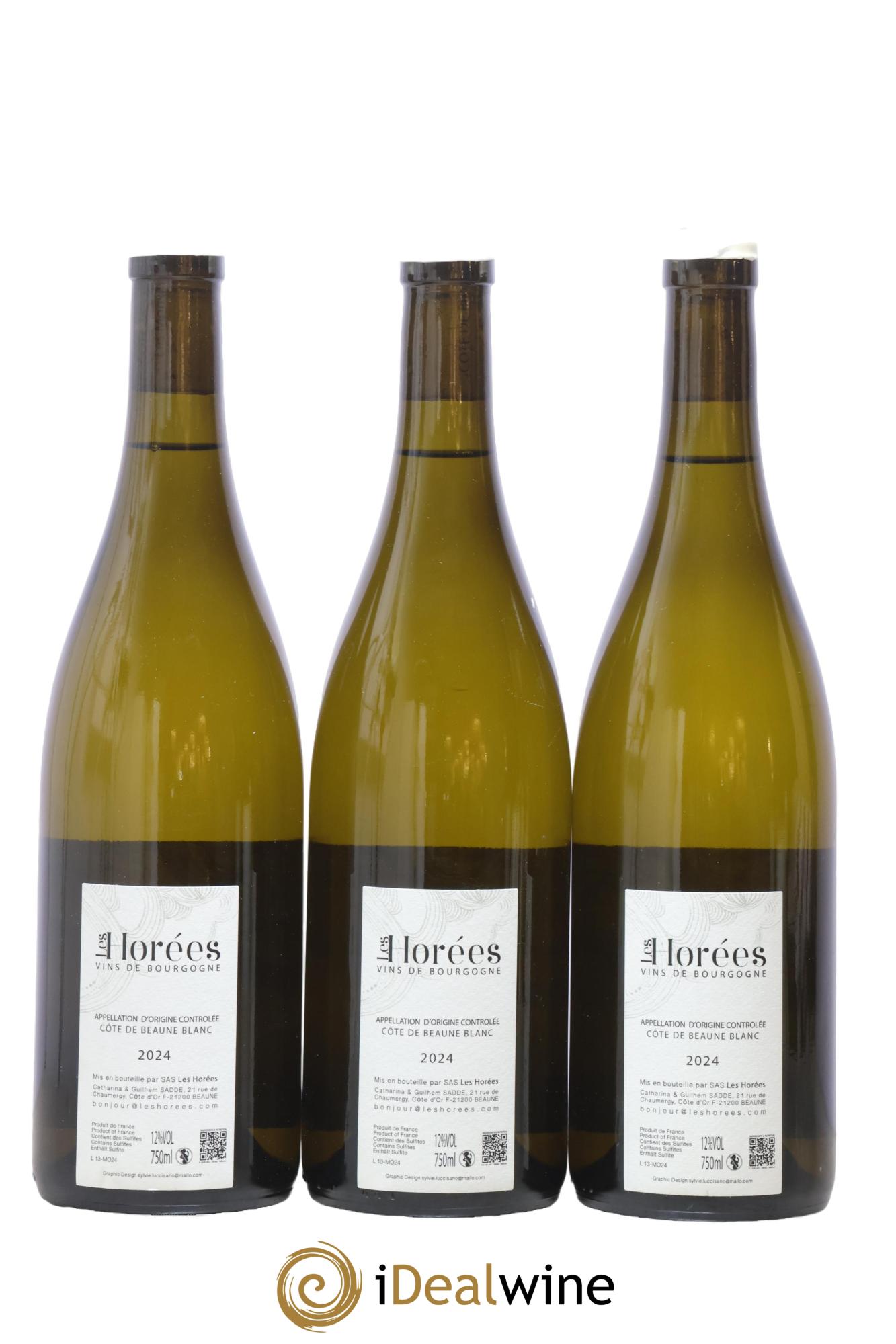 Côte de Beaune Les Monsnières Les Horées 2024 - Lotto di 3 bottiglie - 1