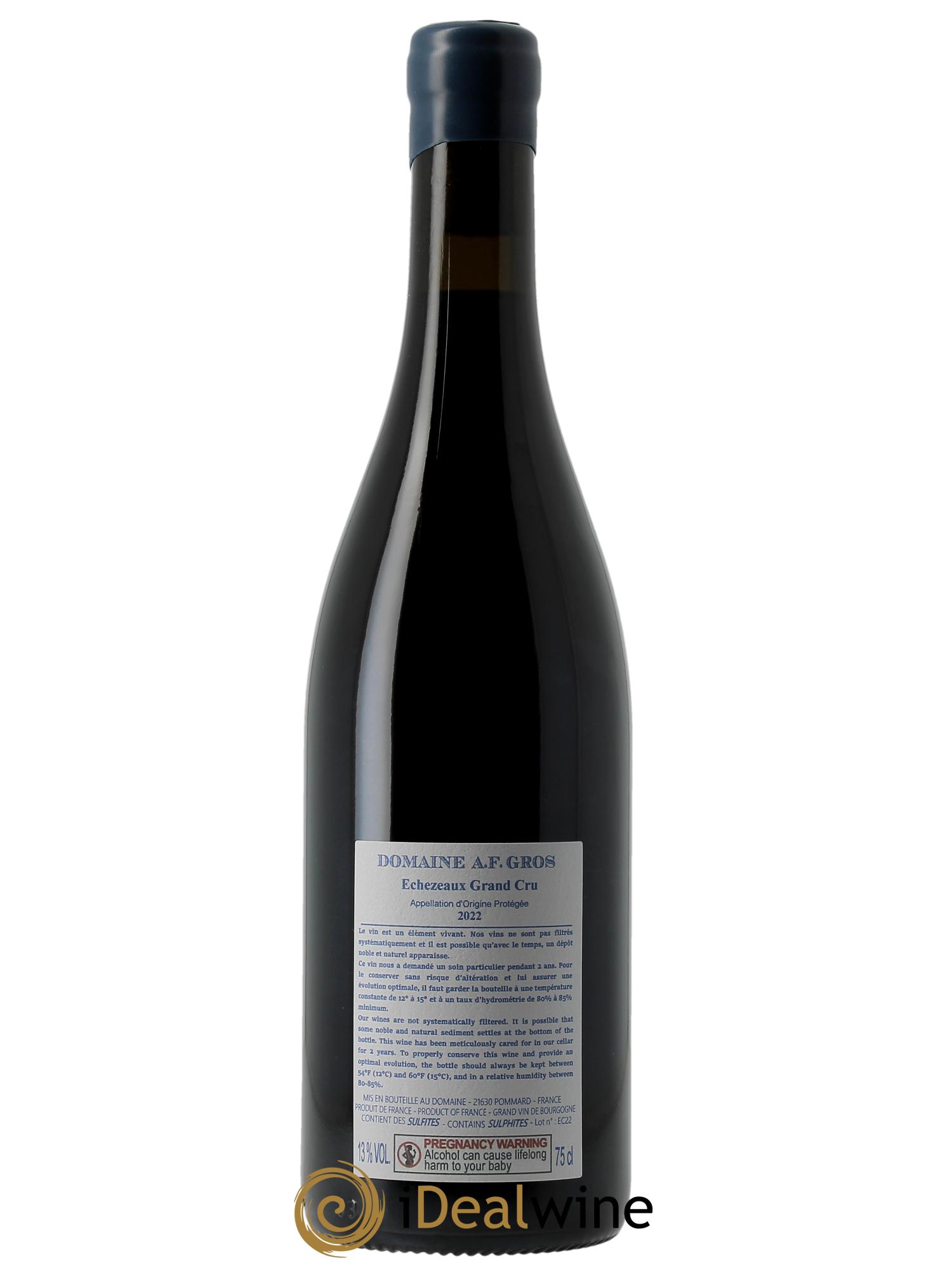 Echezeaux Grand Cru A.-F. Gros 2022 - Lot de 1 bouteille - 1