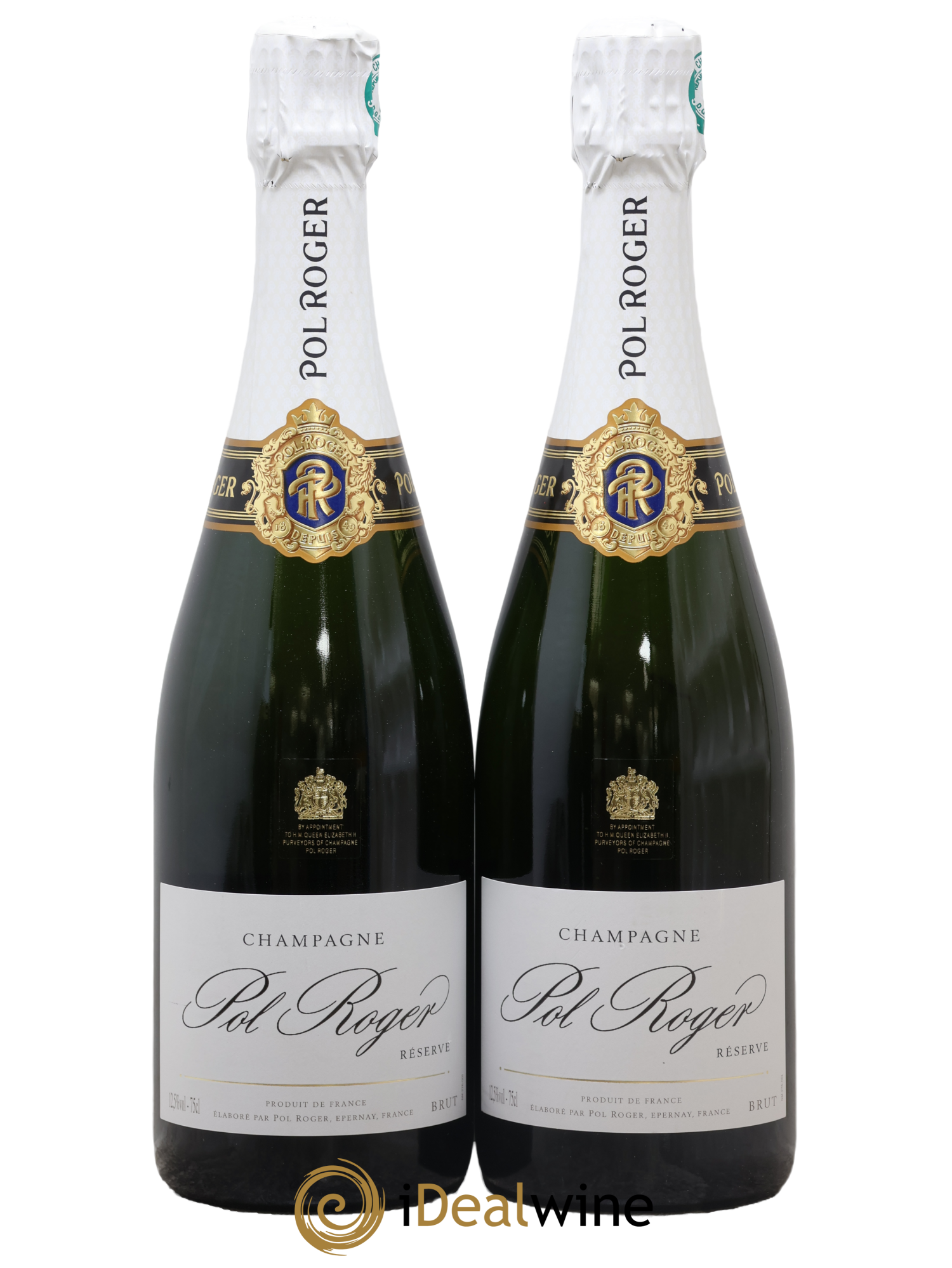 Brut Réserve Pol Roger - Lot of 2 bottles - 0