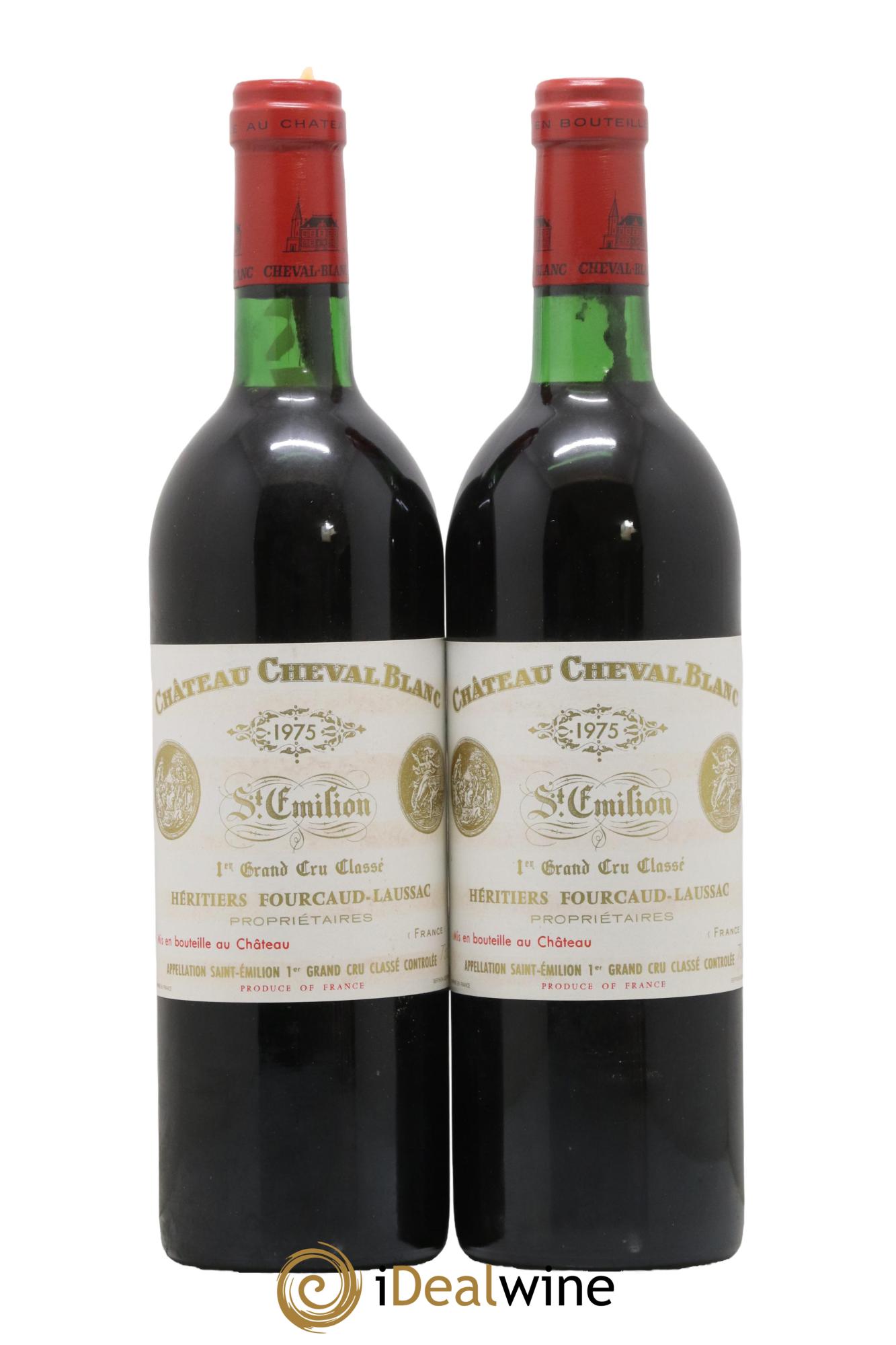 Château Cheval Blanc 1er Grand Cru Classé A 1975 - Lot de 2 bouteilles - 0