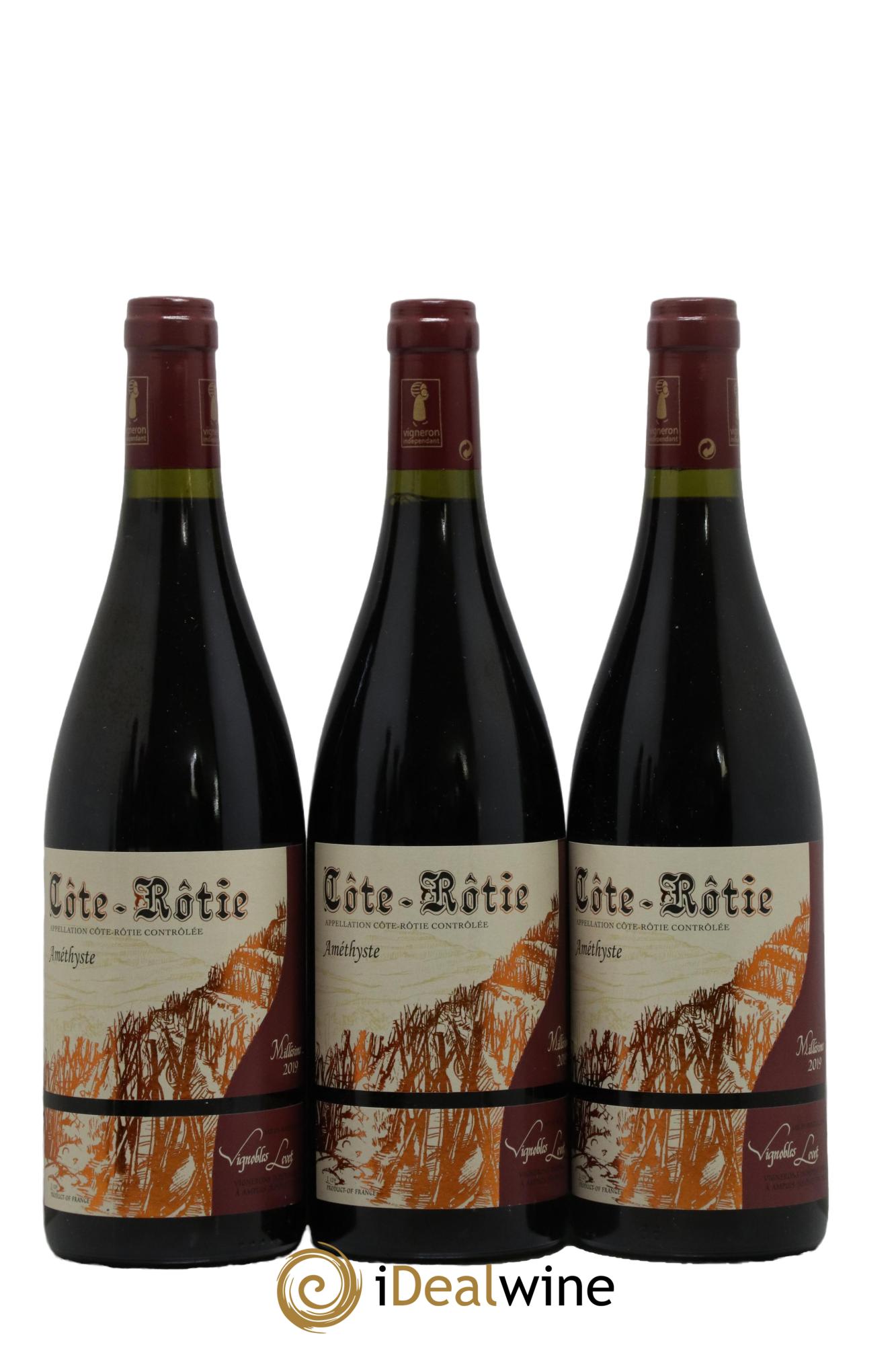 Côte-Rôtie Améthyste Vignobles Levet 2019 - Lot de 3 bouteilles - 0