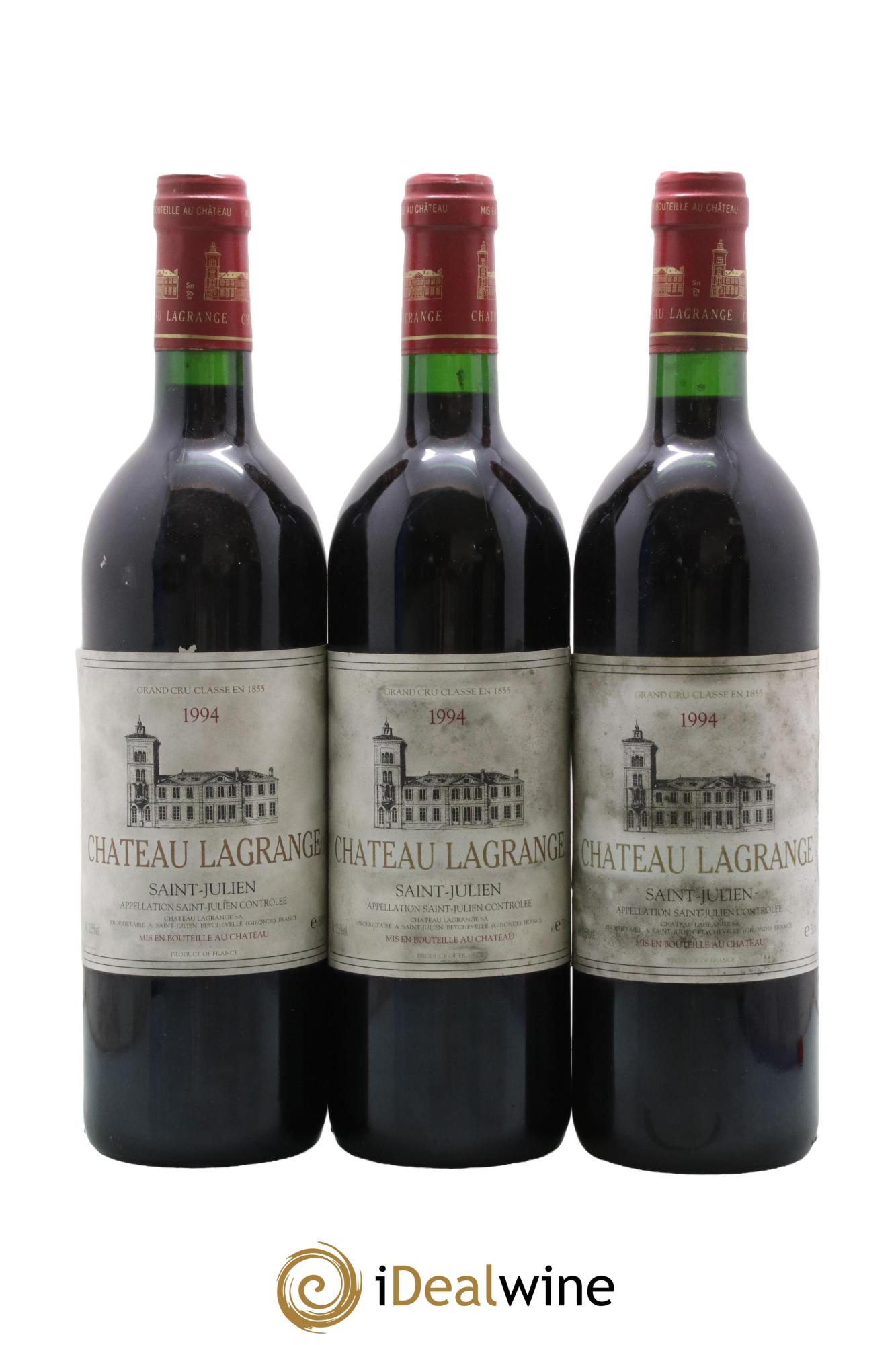 Château Lagrange 3ème Grand Cru Classé 1994 - Lot of 3 bottles - 0