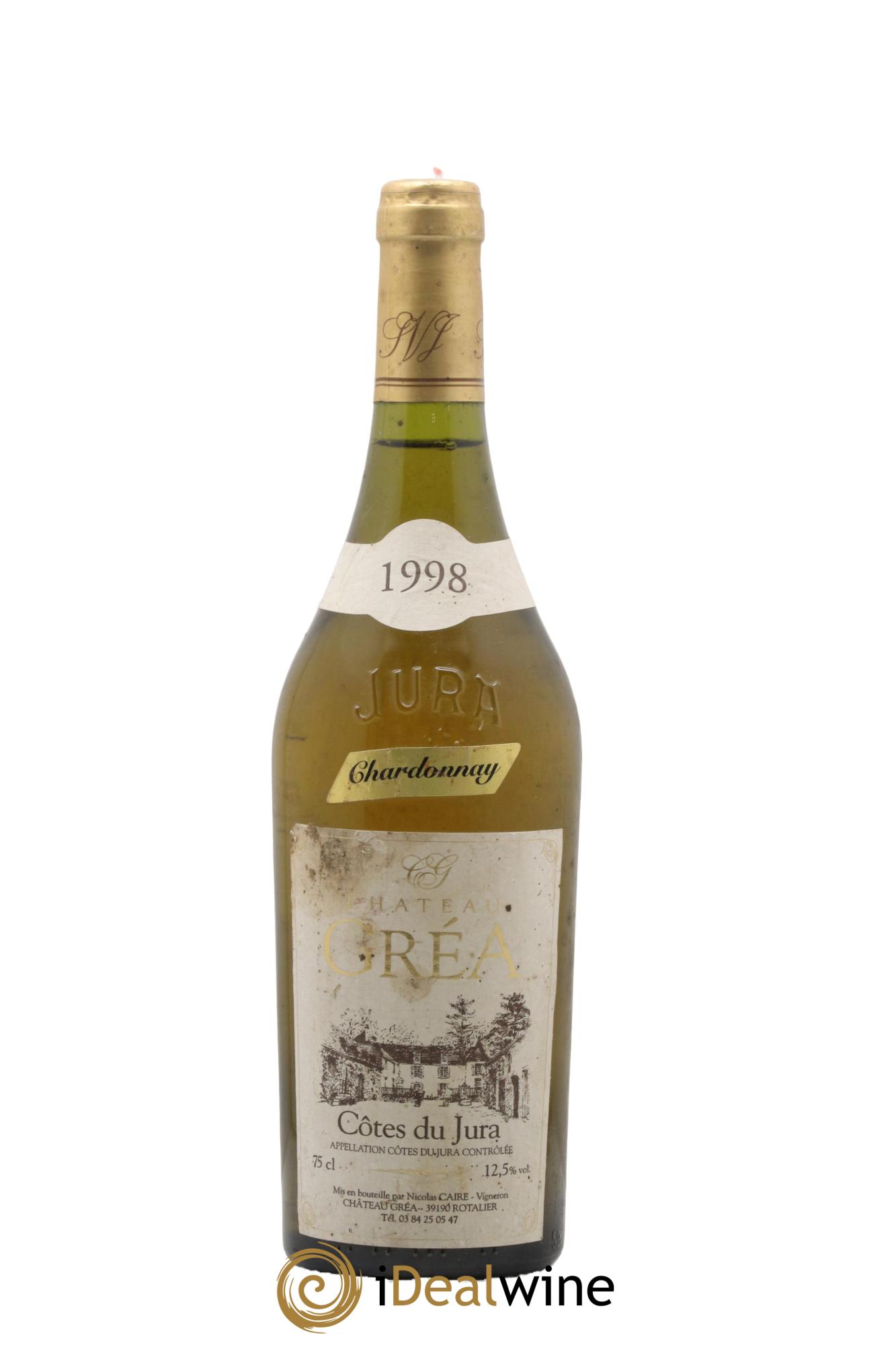 Côtes du Jura Chardonnay Château Grea 1998 - Posten von 1 Flasche - 0