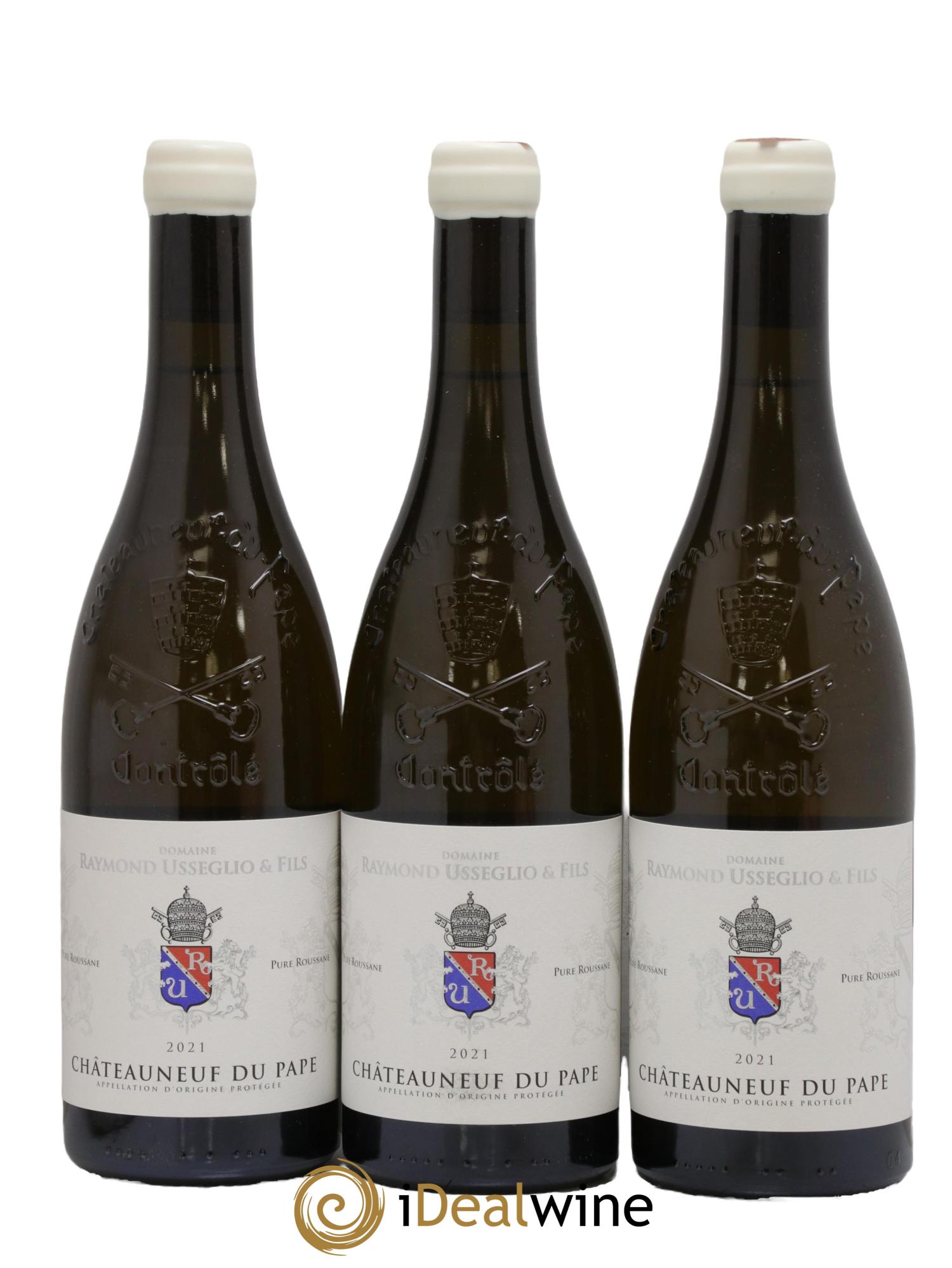 Châteauneuf-du-Pape Raymond Usseglio (Domaine) Pure Roussanne Raymond Usseglio & Fils 2021 - Lot de 3 bouteilles - 0
