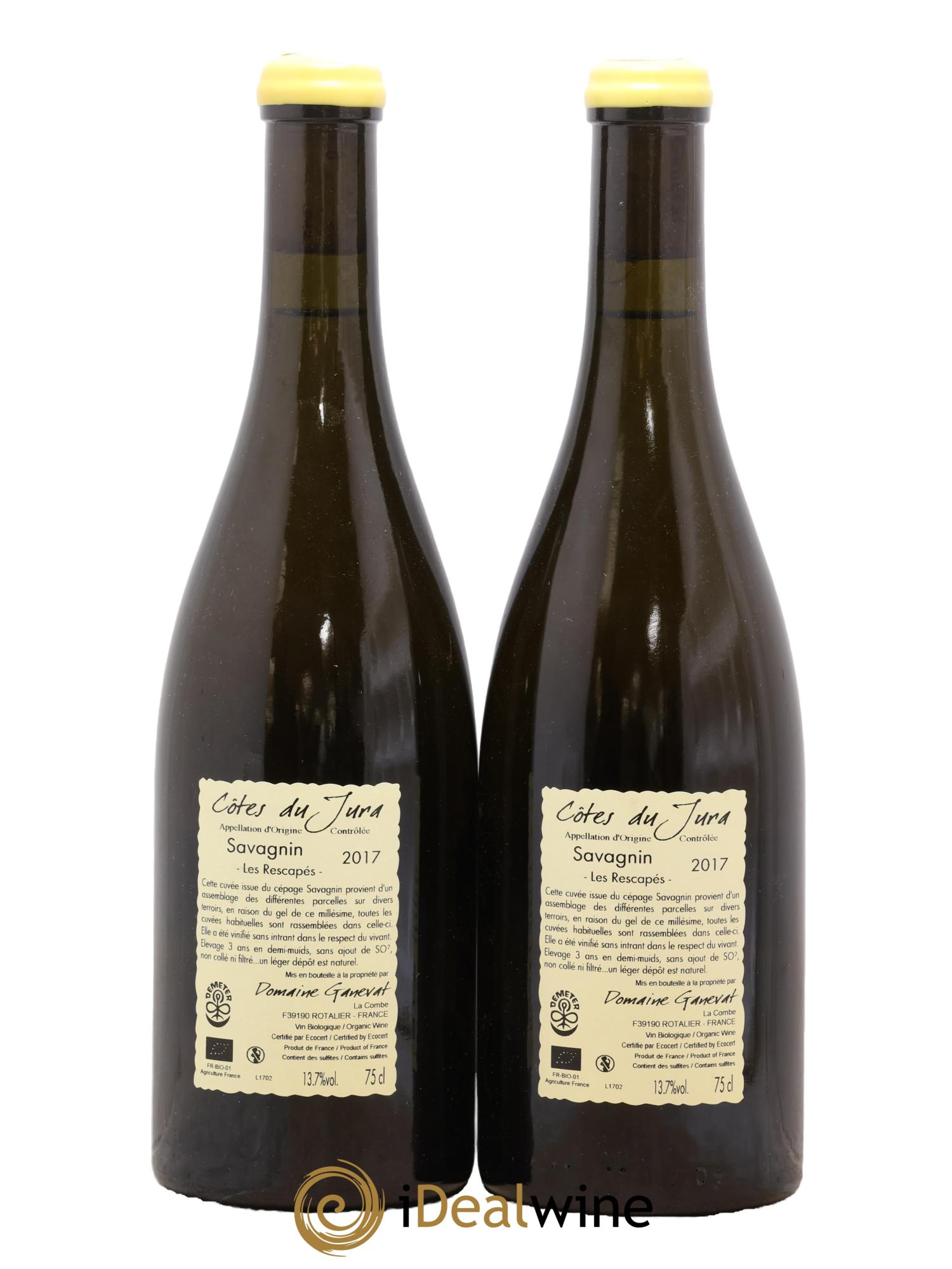 Côtes du Jura Savagnin Les Rescapés Jean-François Ganevat (Domaine) 2017 - Lotto di 2 bottiglie - 1