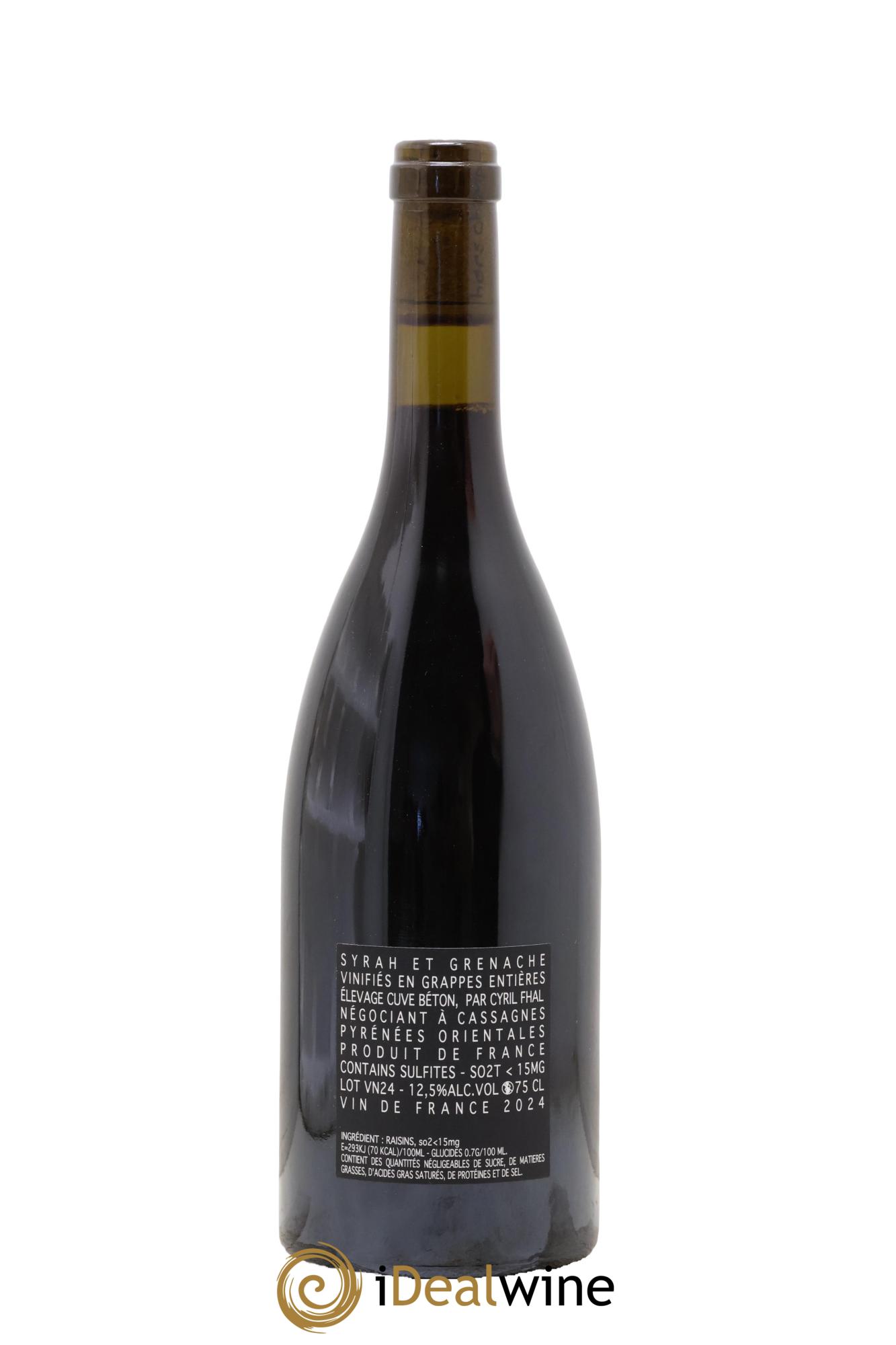 IGP Côtes Catalanes Clos du Rouge Gorge Une vie la nuit Cyril Fhal 2024 - Lotto di 1 bottiglia - 1