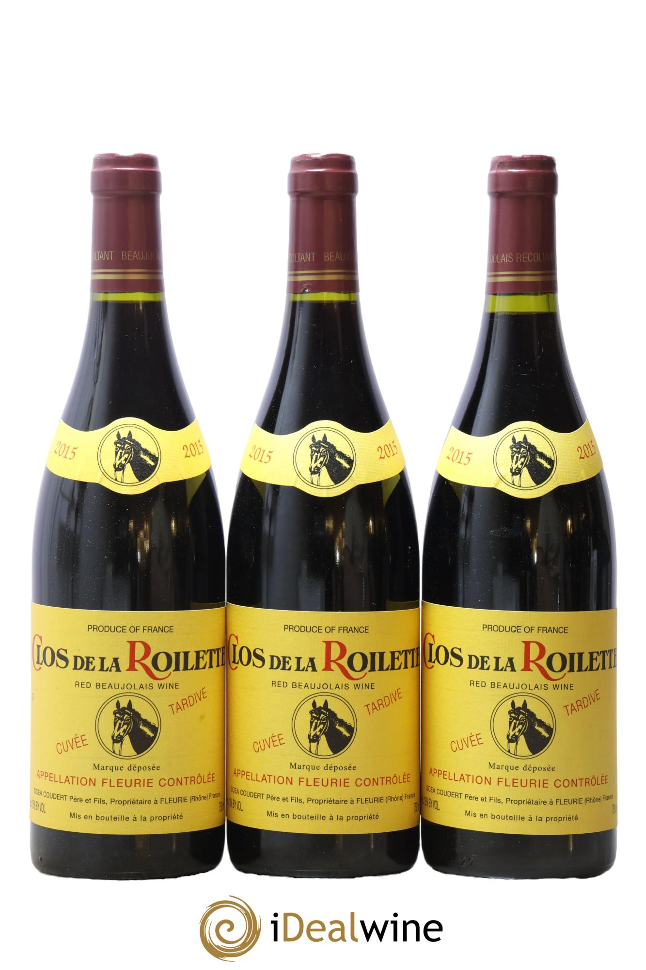 Fleurie Cuvée Tardive Clos de la Roilette 2015 - Posten von 3 Flaschen - 0
