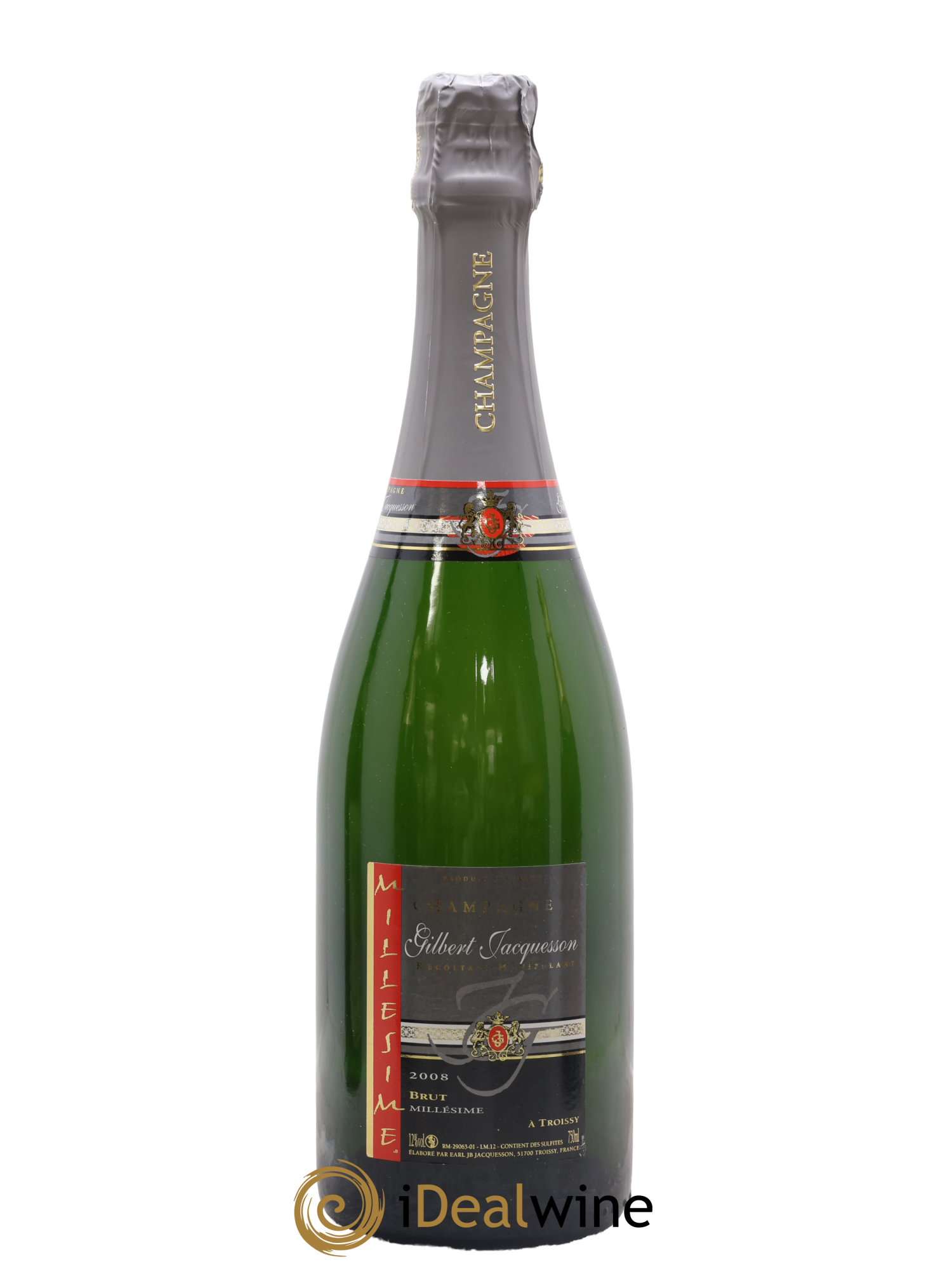 Champagne Brut Maison Gilbert Jacquesson 2008 - Lot de 1 bouteille - 0