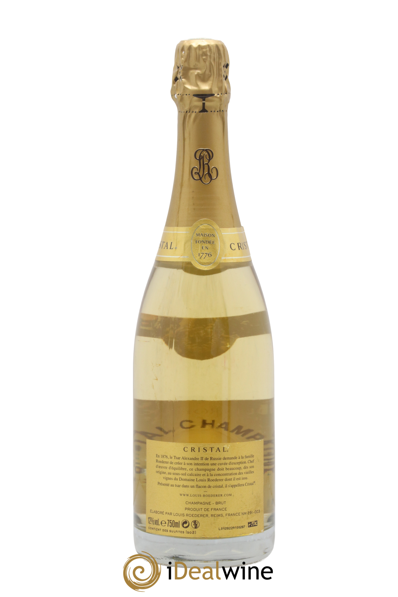 Cristal Louis Roederer 2008 - Lot de 1 bouteille - 1