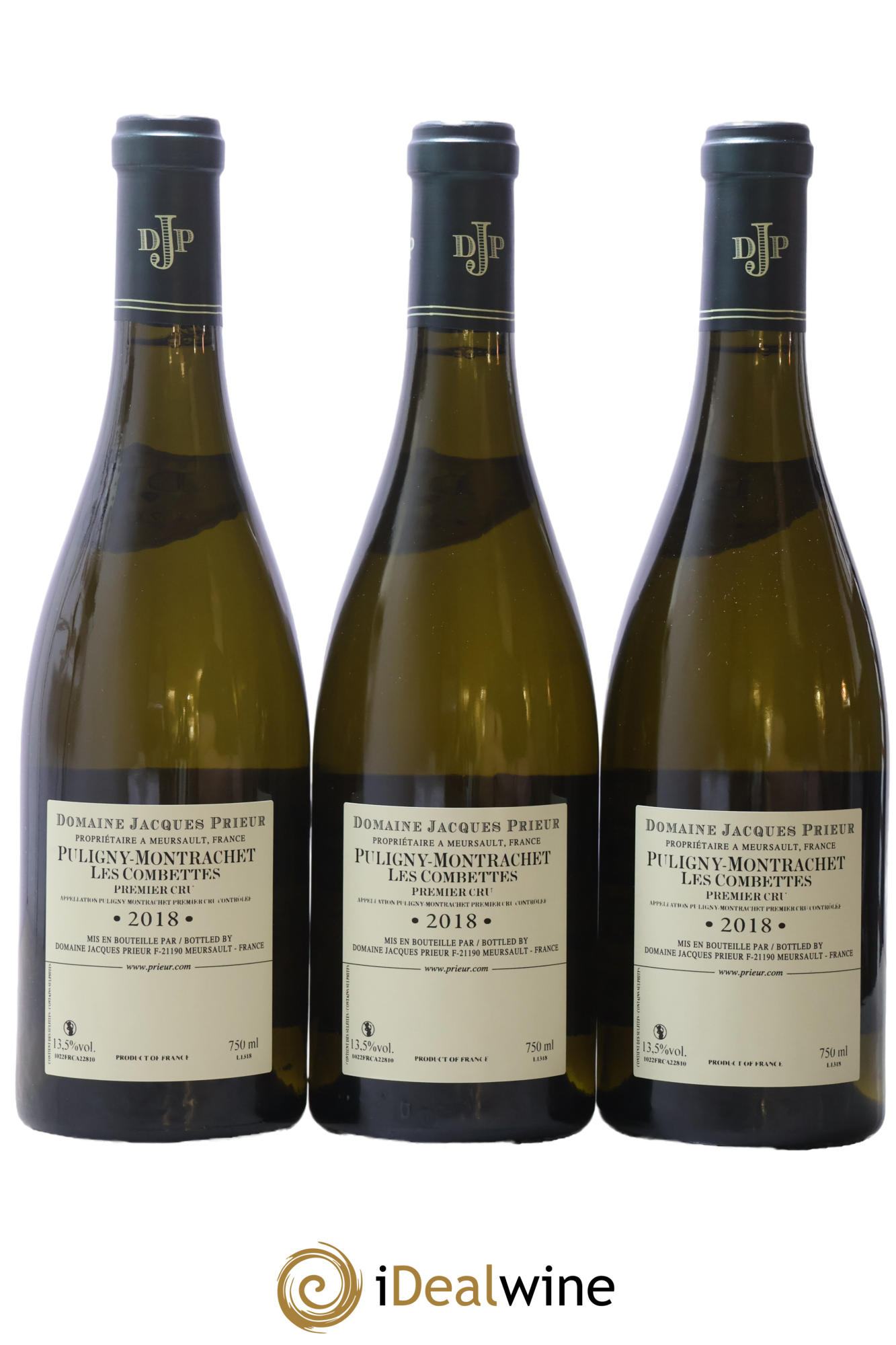 Puligny-Montrachet 1er Cru Les Combettes Jacques Prieur (Domaine) 2018 - Lot de 3 bouteilles - 1