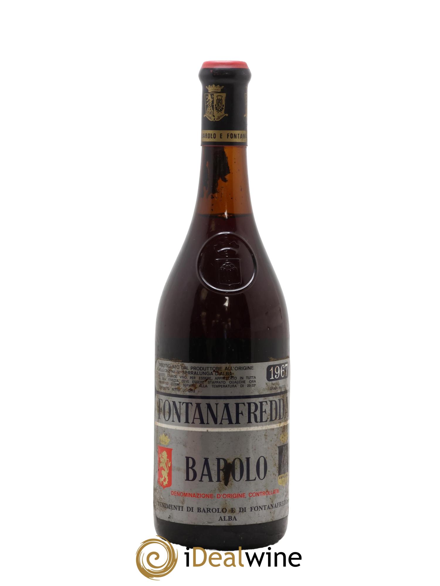 Barolo DOCG Fontanafreda 1967 - Lot de 1 bouteille - 0