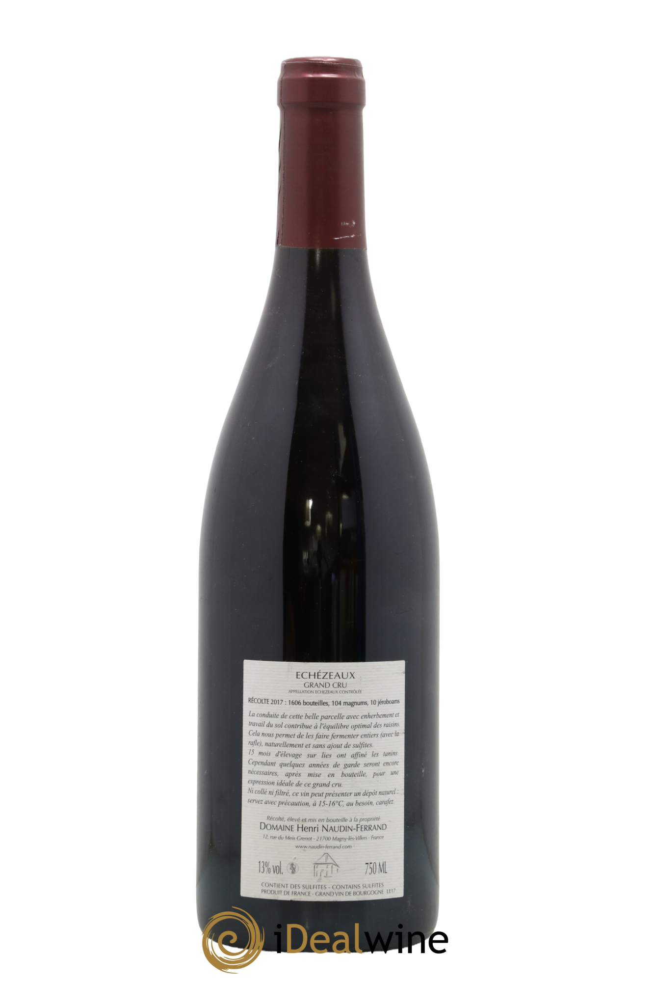 Echezeaux Grand Cru domaine Claire Naudin 2017 - Lotto di 1 bottiglia - 1
